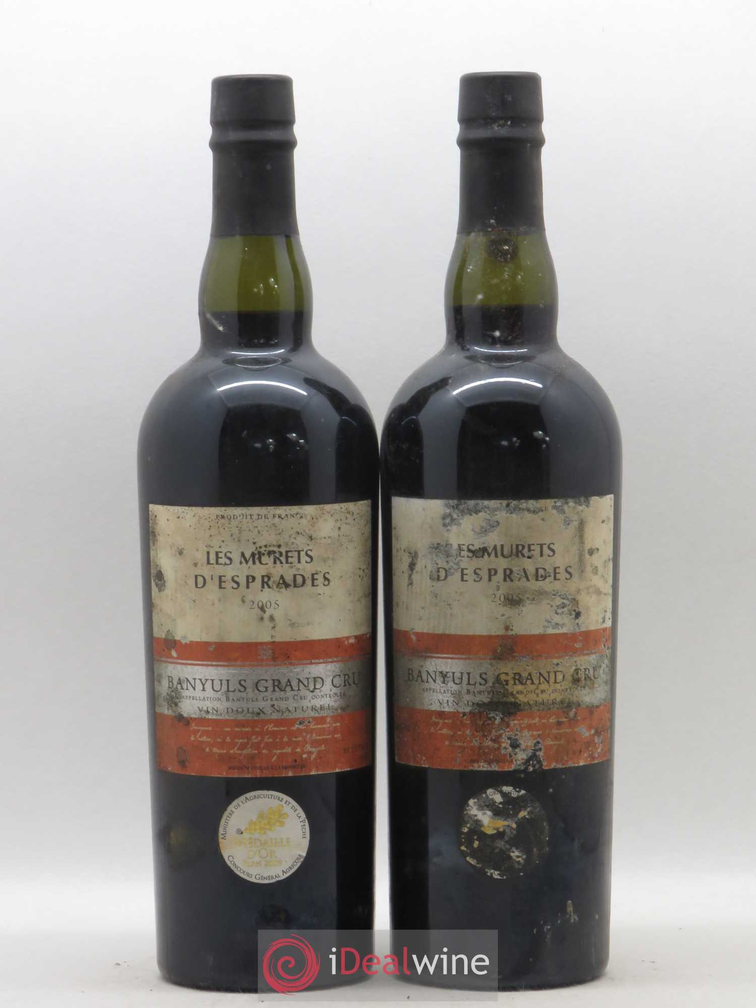 Banyuls Les Murets d'Esprades 2005 - Posten von 2 Flaschen - 0