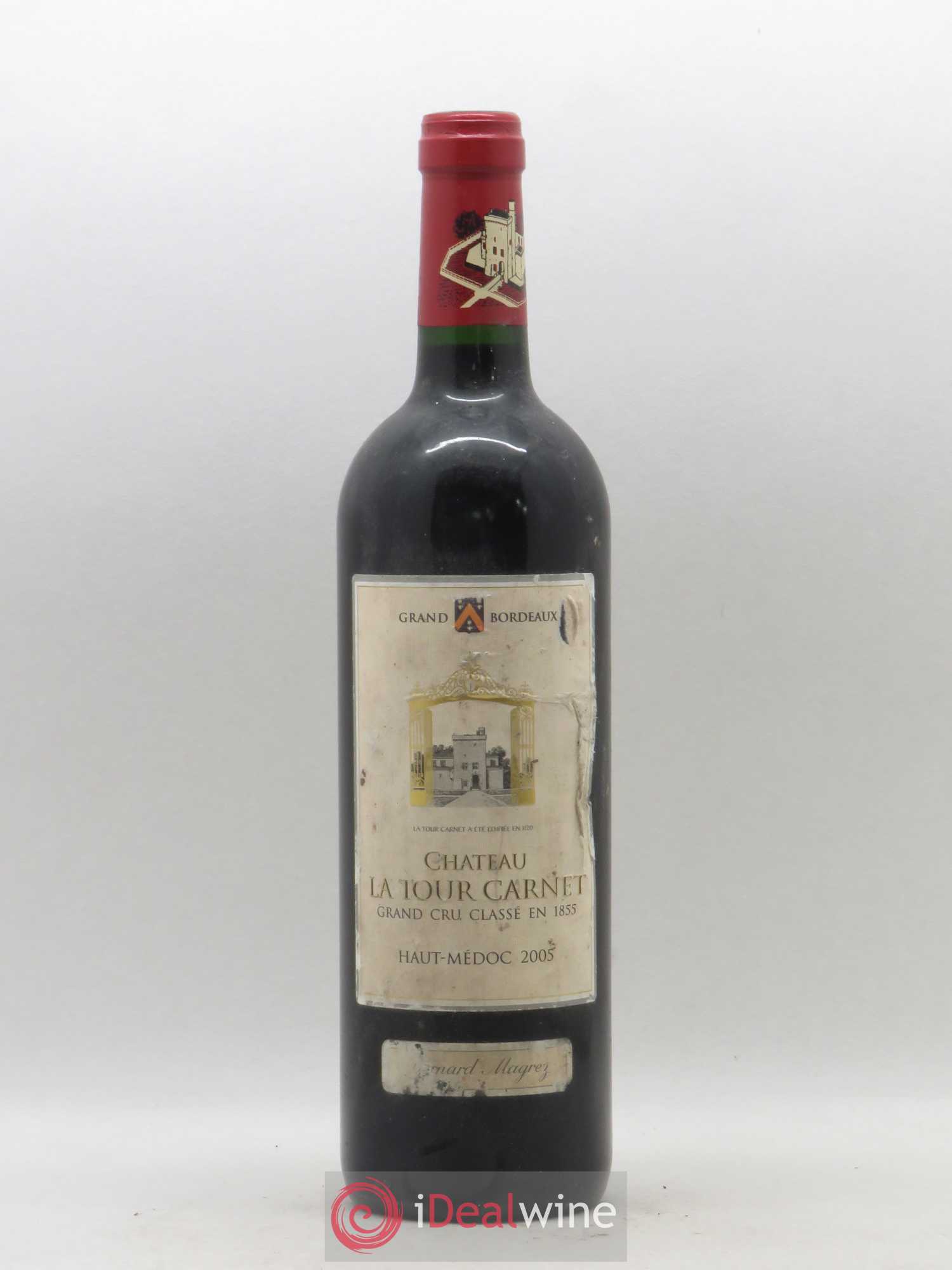 Château la Tour Carnet 4ème Grand Cru Classé 2005 - Lot de 1 bouteille - 0