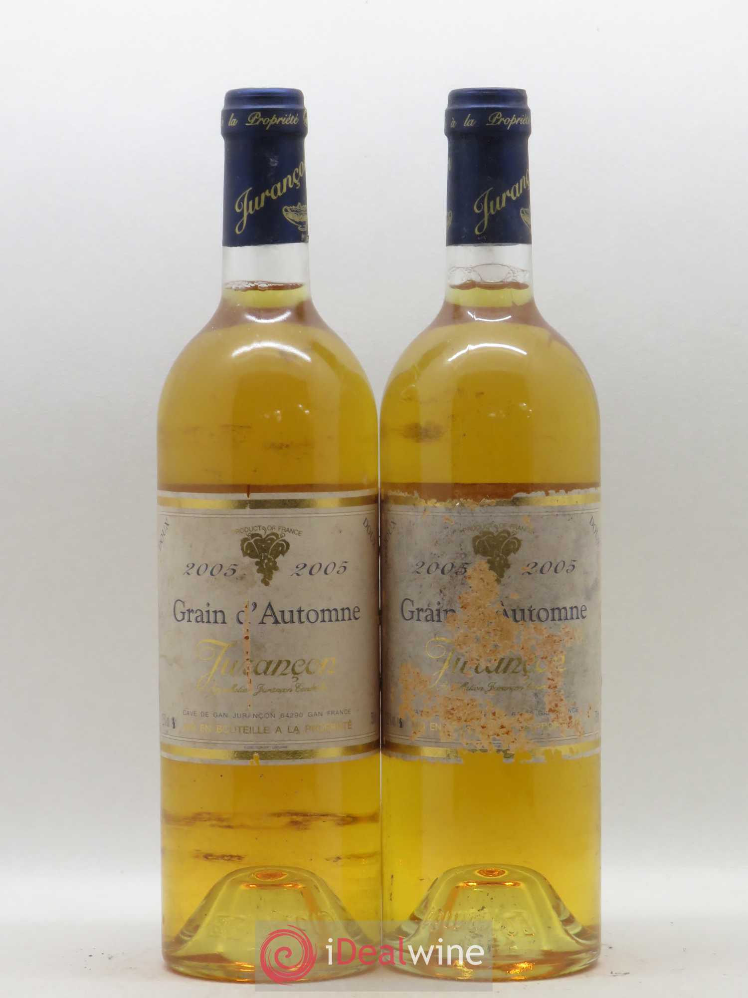 Jurançon Grain d'Automne Cave de Gan (sans prix de réserve) 2005 - Posten von 2 Flaschen - 0