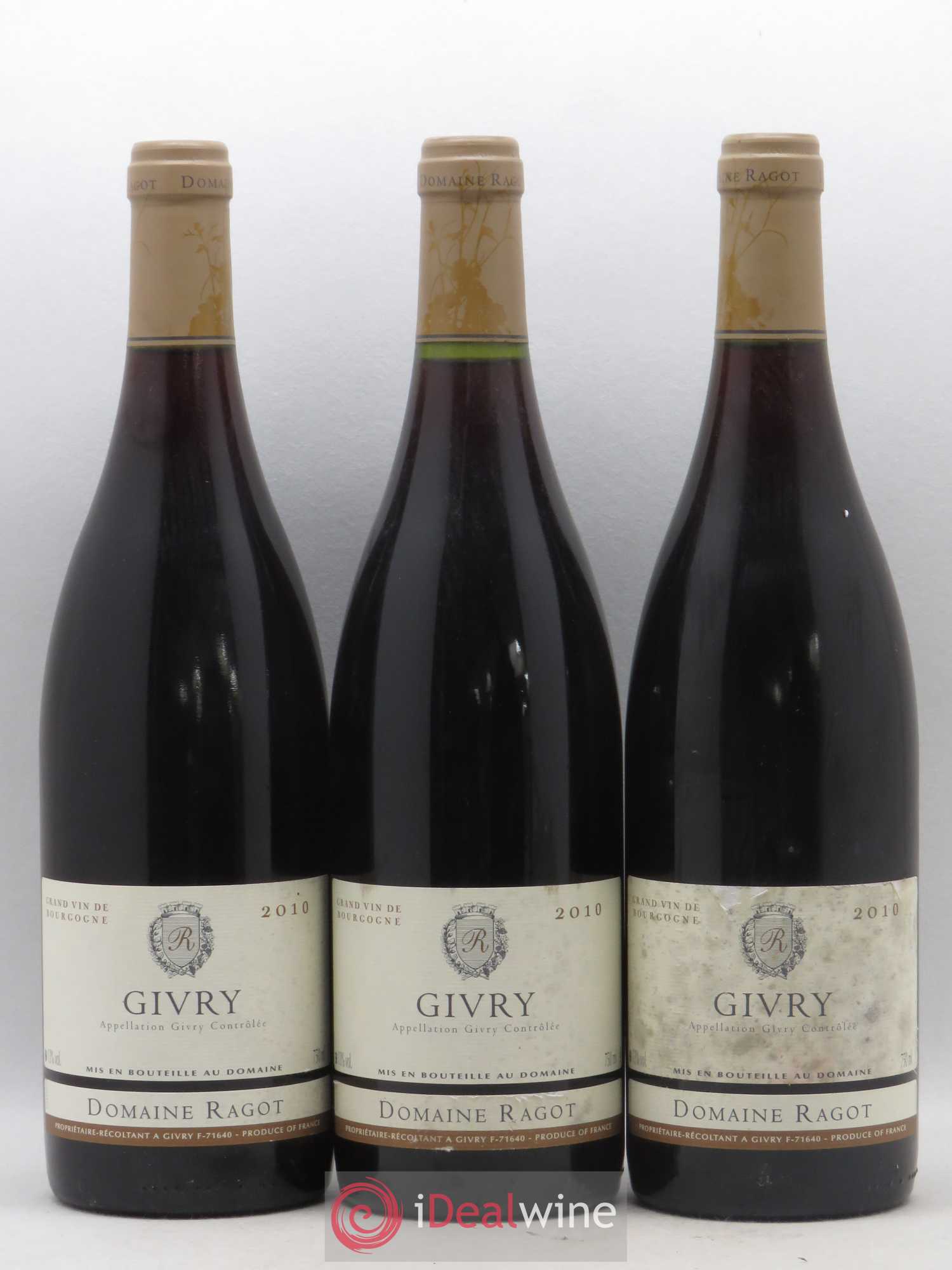 Givry Domaine Ragot 2010 - Lot de 3 bouteilles - 0