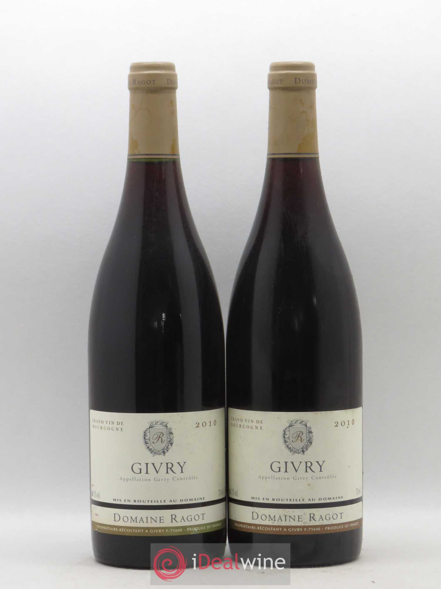 Givry Domaine Ragot 2010 - Lot de 2 bouteilles - 0