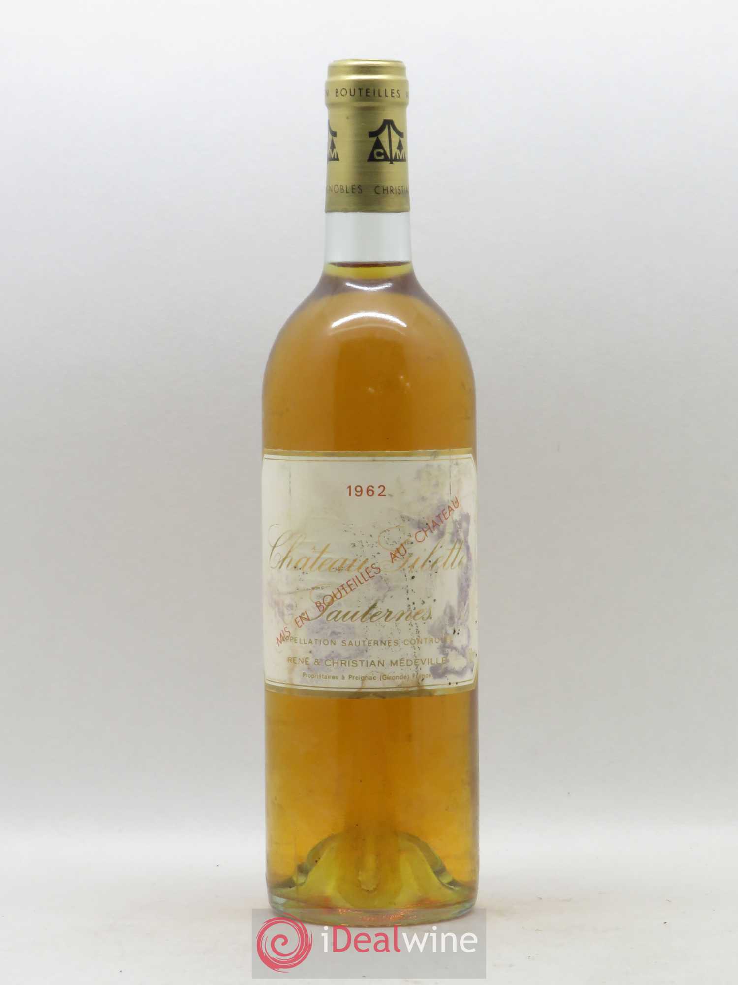 Château Gilette 1962 - Lotto di 1 bottiglia - 0