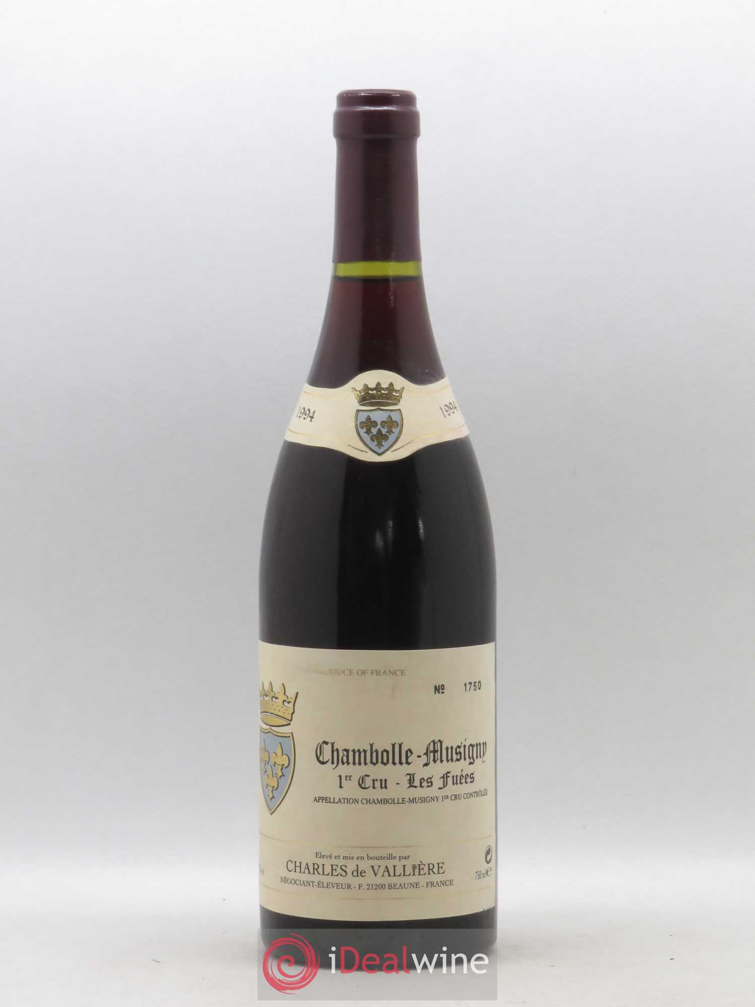Chambolle-Musigny 1er Cru Les Fuees Charles De Valliere 1994 - Posten von 1 Flasche - 0