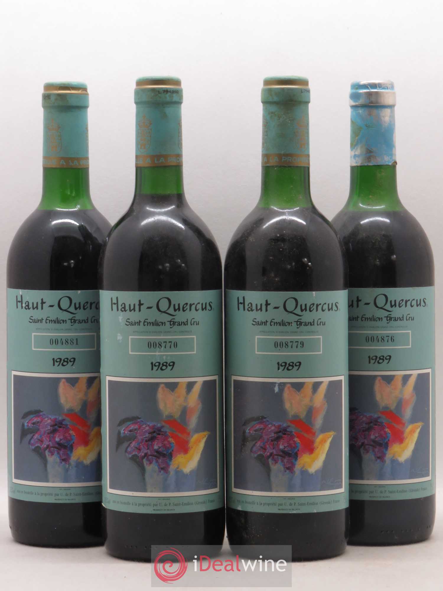 Château Haut-Quercus (sans prix de réserve) 1989 - Lot de 4 bouteilles - 0