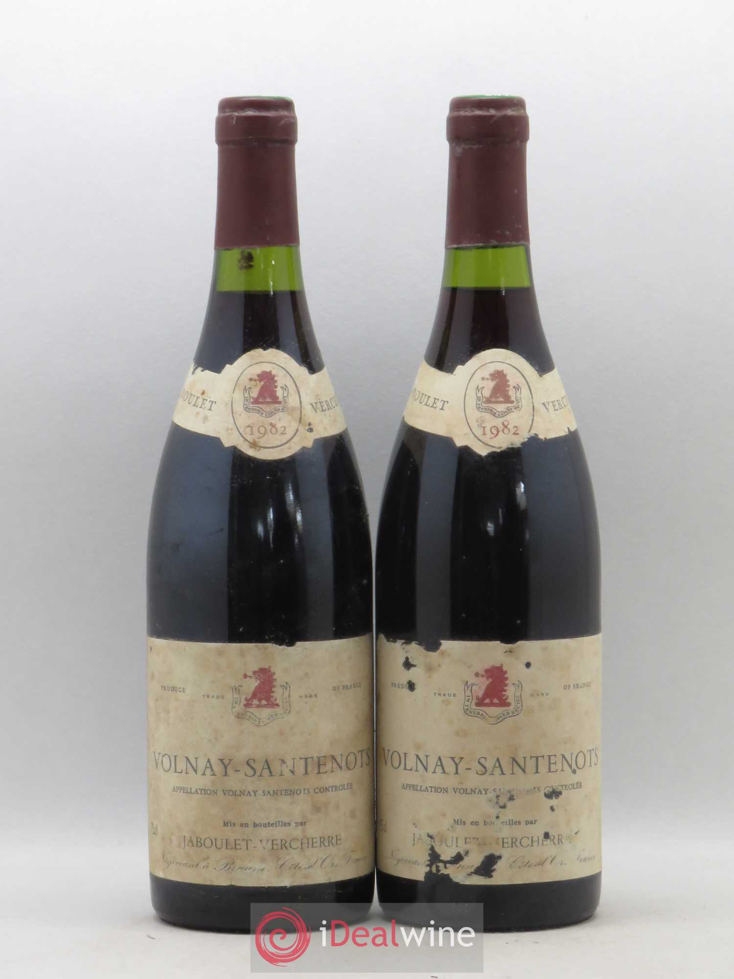 Volnay Santenots Jaboulet Vercherre 1982 - Posten von 2 Flaschen - 0
