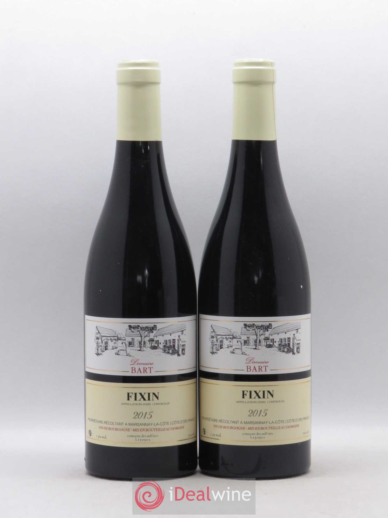 Fixin Domaine Bart 2015 - Lot de 2 bouteilles - 0