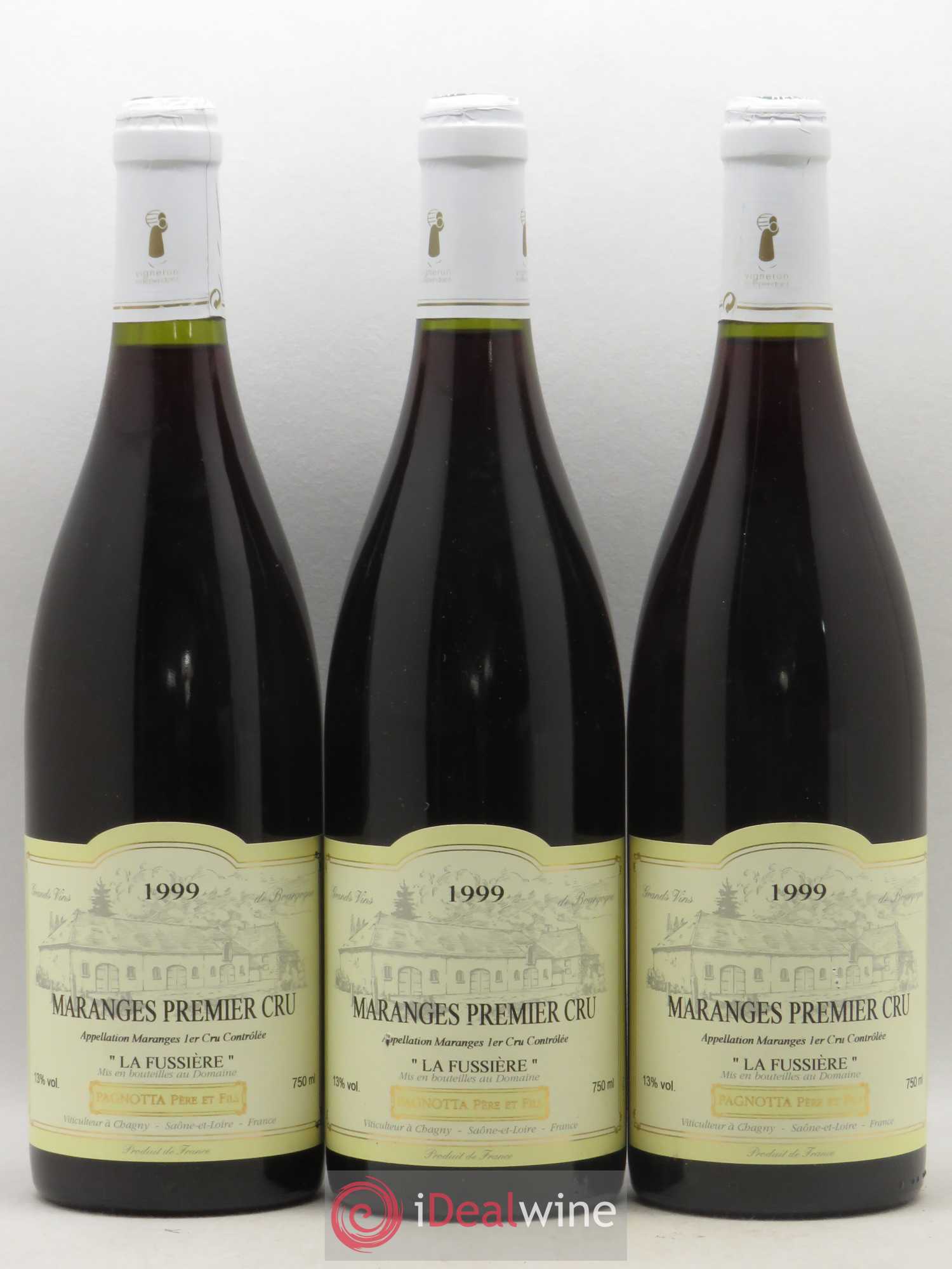 Maranges 1er Cru La Fussiere Pagnotta 1999 - Posten von 3 Flaschen - 0