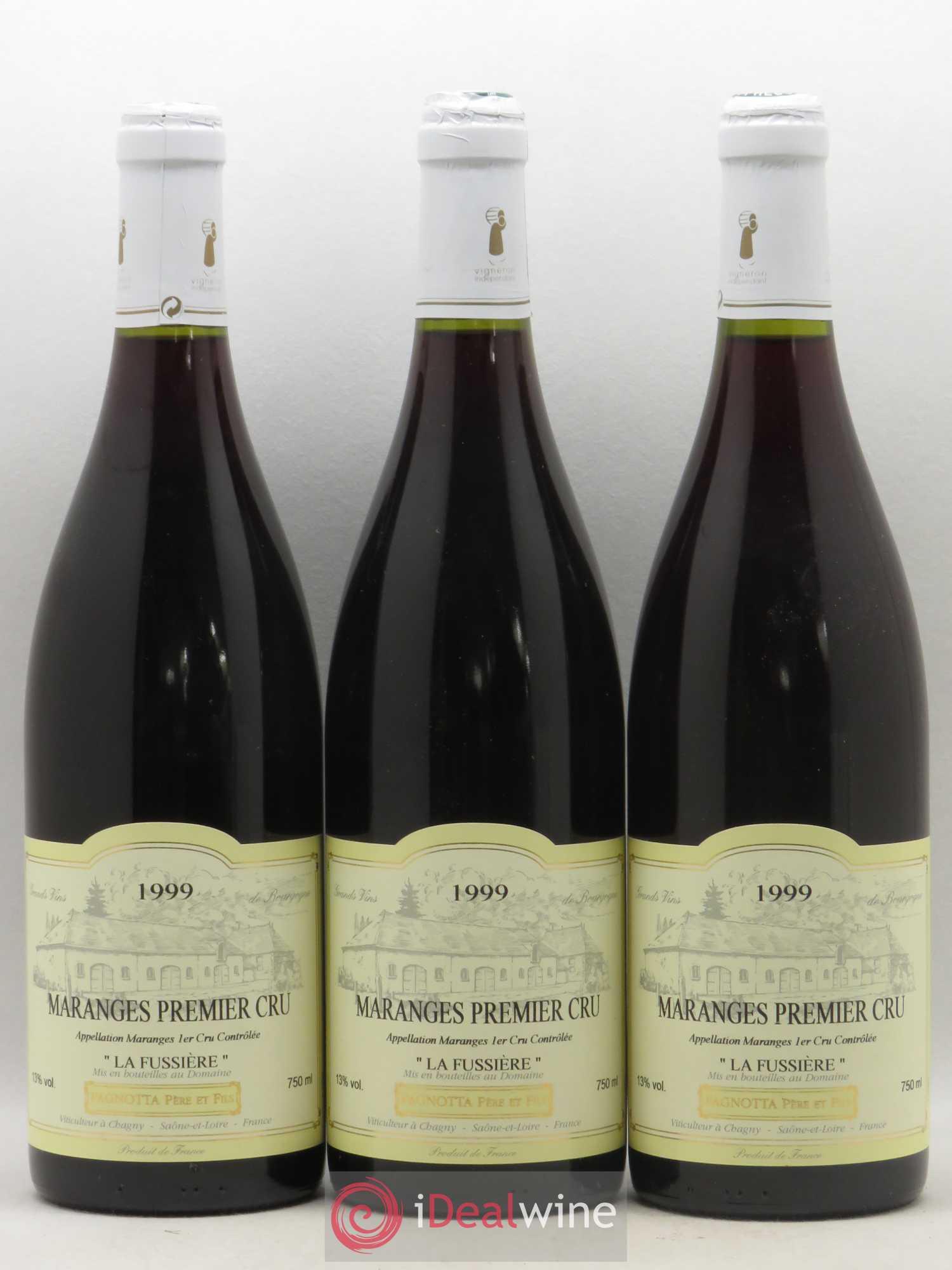 Maranges 1er Cru La Fussiere Pagnotta 1999 - Posten von 3 Flaschen - 0