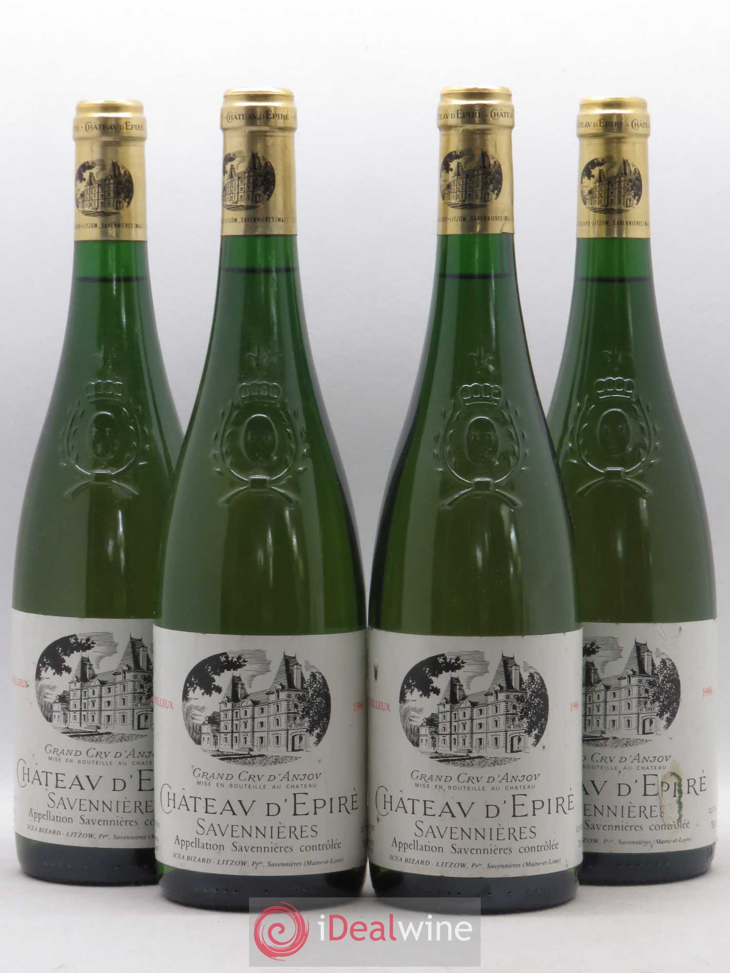 Savennières Château D'Epire 1996 - Lotto di 4 bottiglie - 0