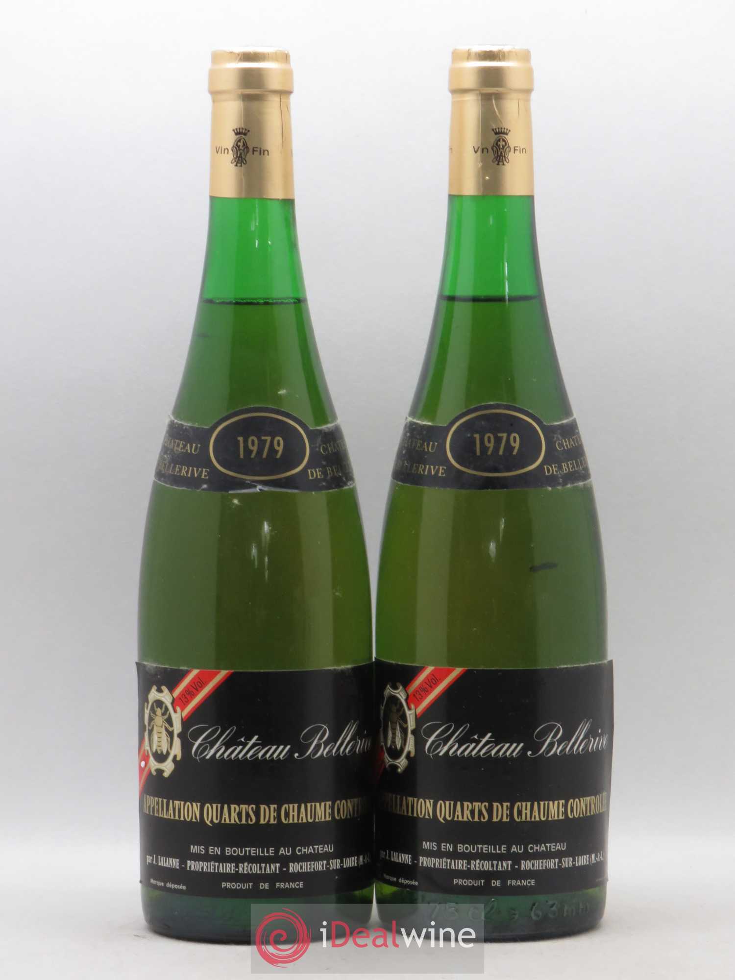 Quarts de Chaume Chateau Bellerive 1979 - Lotto di 2 bottiglie - 0