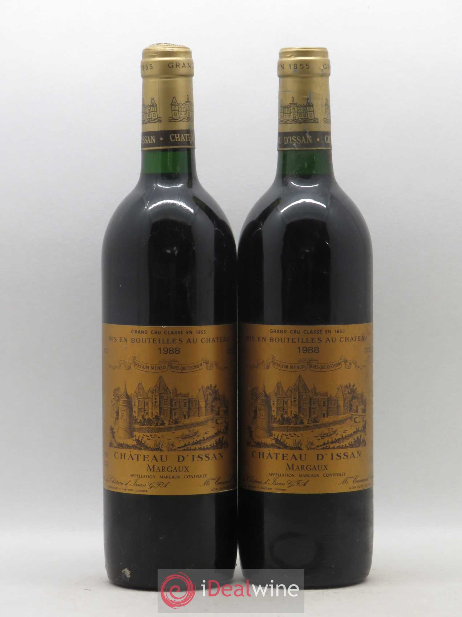 Château d'Issan 3ème Grand Cru Classé 1988 - Lot de 2 bouteilles - 0