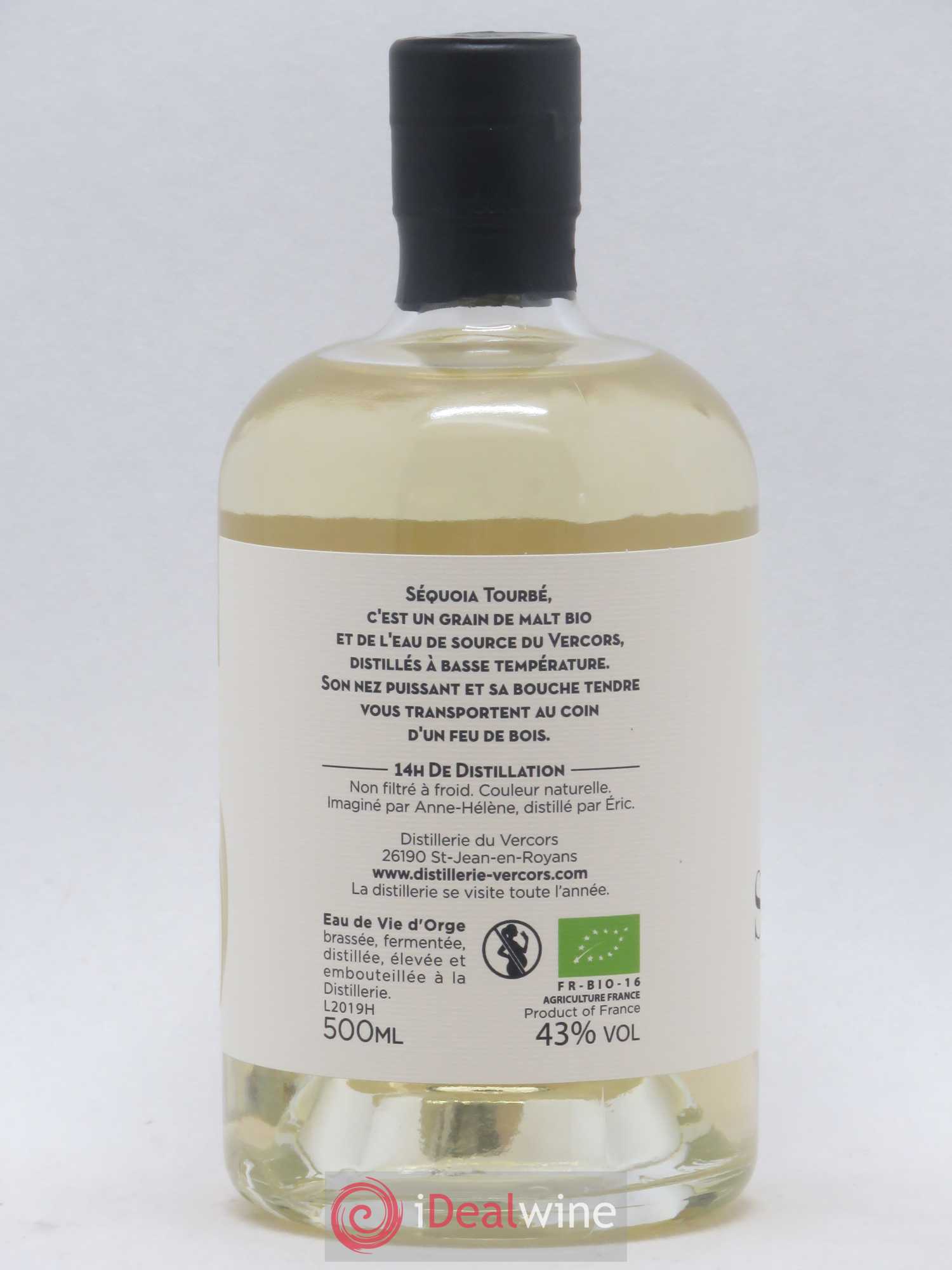 Whisky Sequoia pur malt tourbé Distillerie du Vercors 50 Cl - Lot de 1 bouteille - 1