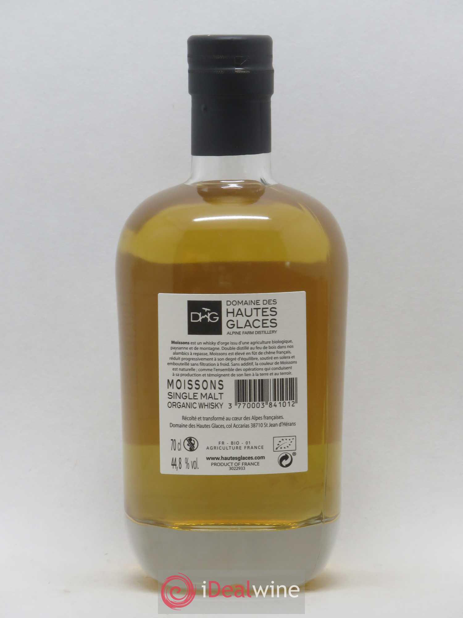 Whisky Moissons Single Malt soutirage en solera Domaine des hautes glaces - Posten von 1 Flasche - 1