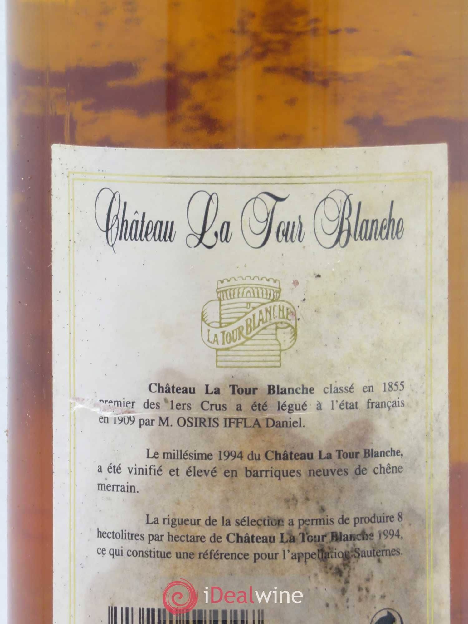 Château la Tour Blanche 1er Grand Cru Classé 1994 - Lotto di 1 bottiglia - 2