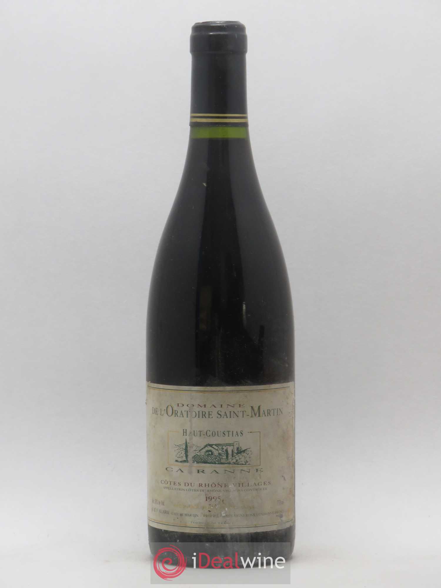 Cairanne Haut-Coustias Oratoire Saint-Martin - Frédéric et François Alary 1995 - Lot de 1 bouteille - 0
