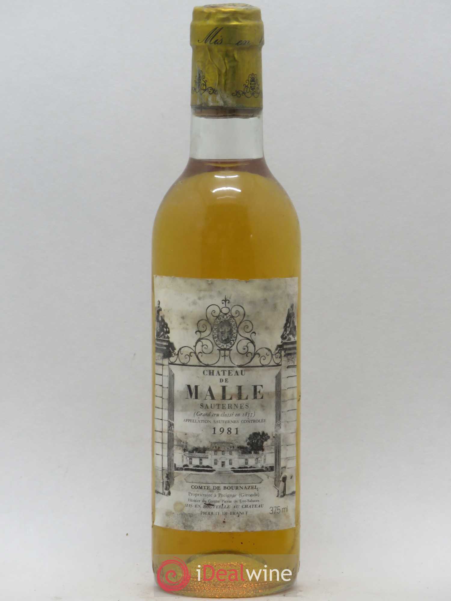 Château de Malle 2ème Grand Cru Classé 1981 - Lotto di 1 mezza bottiglia - 0