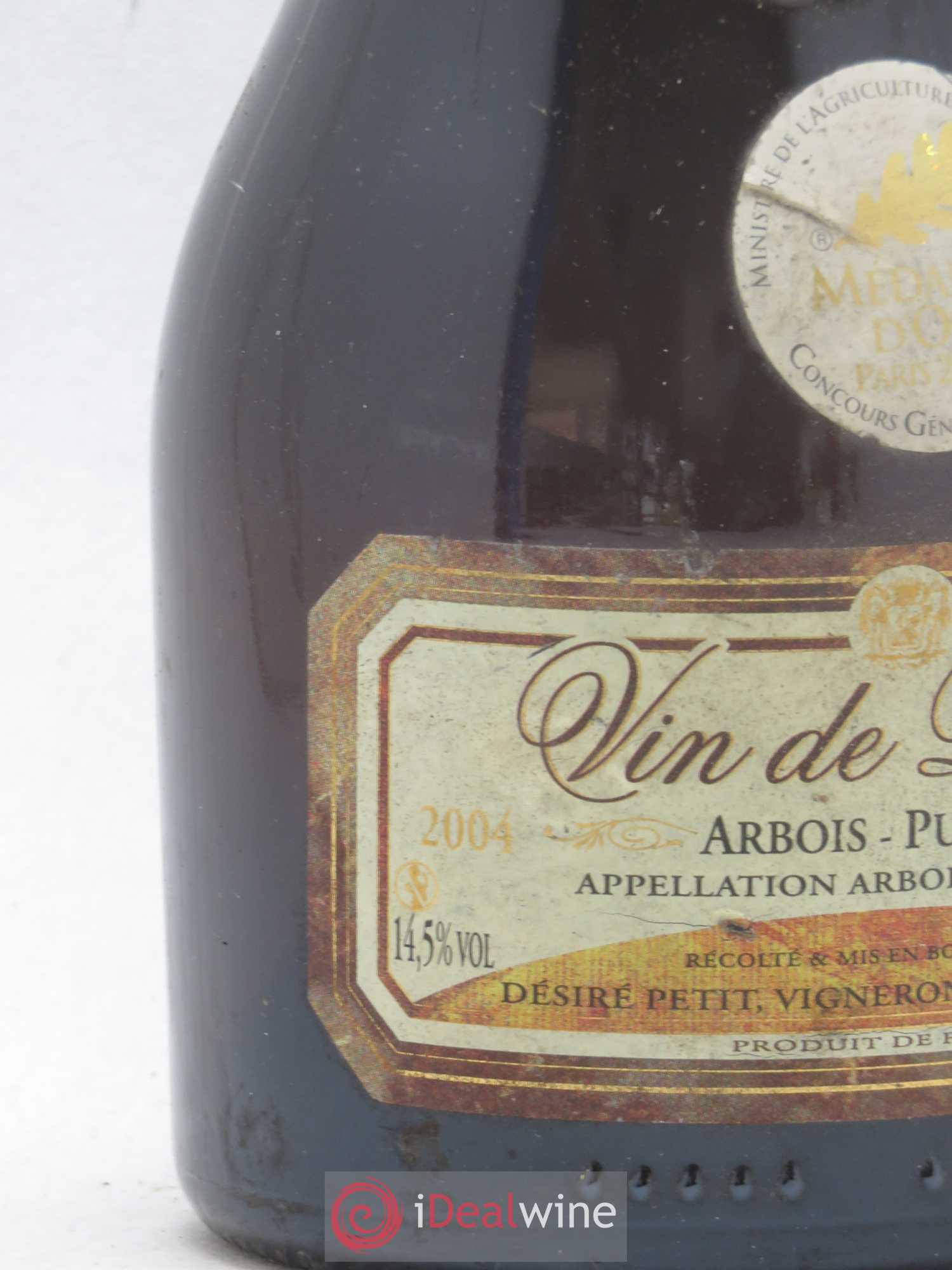 Arbois Vin de Paille Pupillin Desiré Petit (sans prix de réserve) 2004 - Lotto di 1 mezza bottiglia - 1