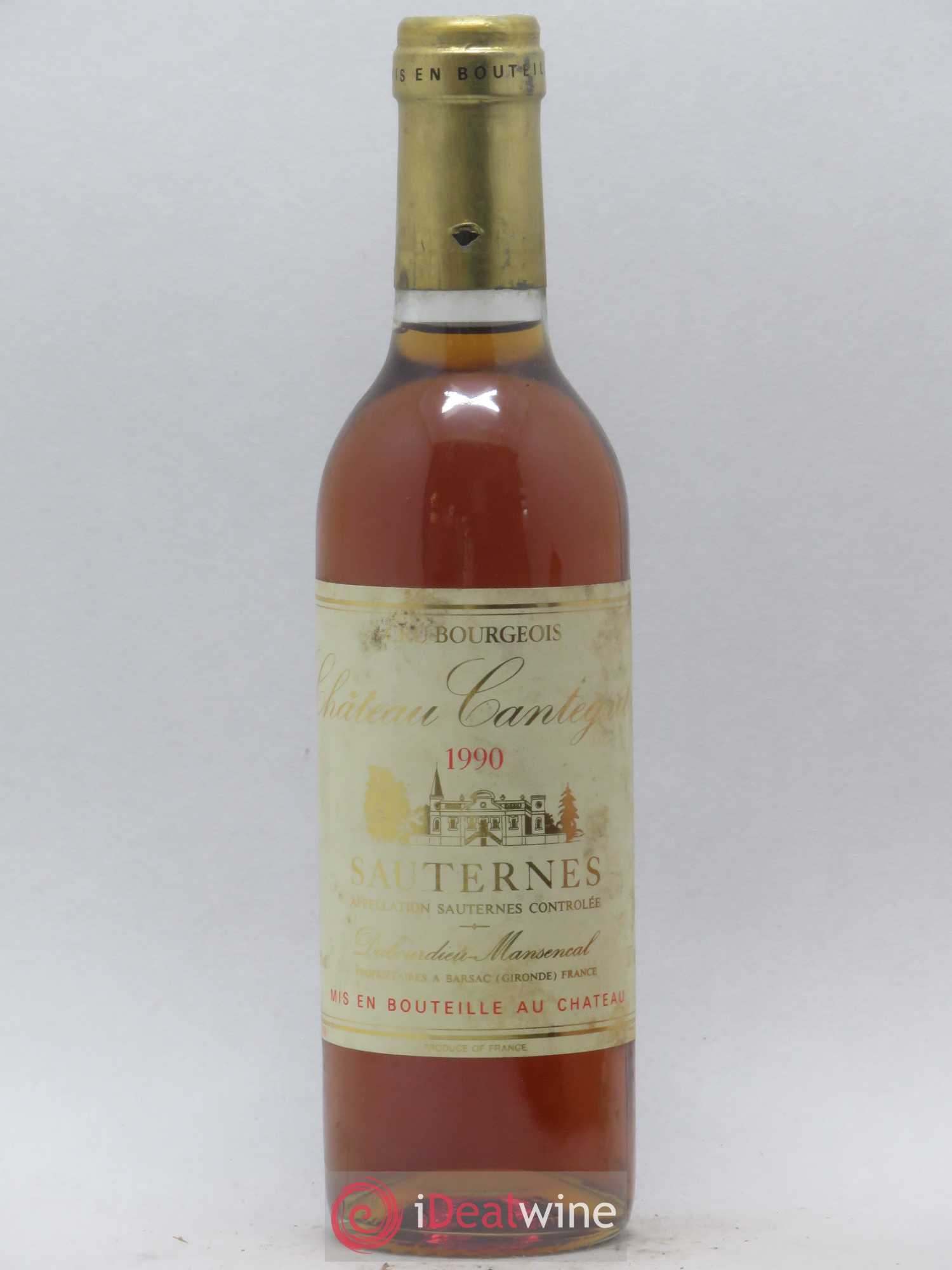 Château Cantegril 1990 - Lotto di 1 mezza bottiglia - 0