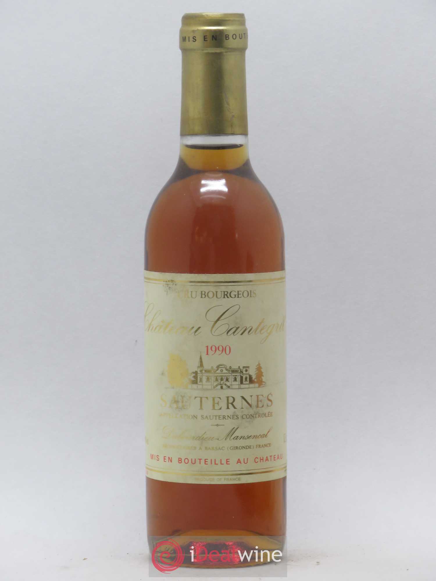 Château Cantegril 1990 - Lotto di 1 mezza bottiglia - 0