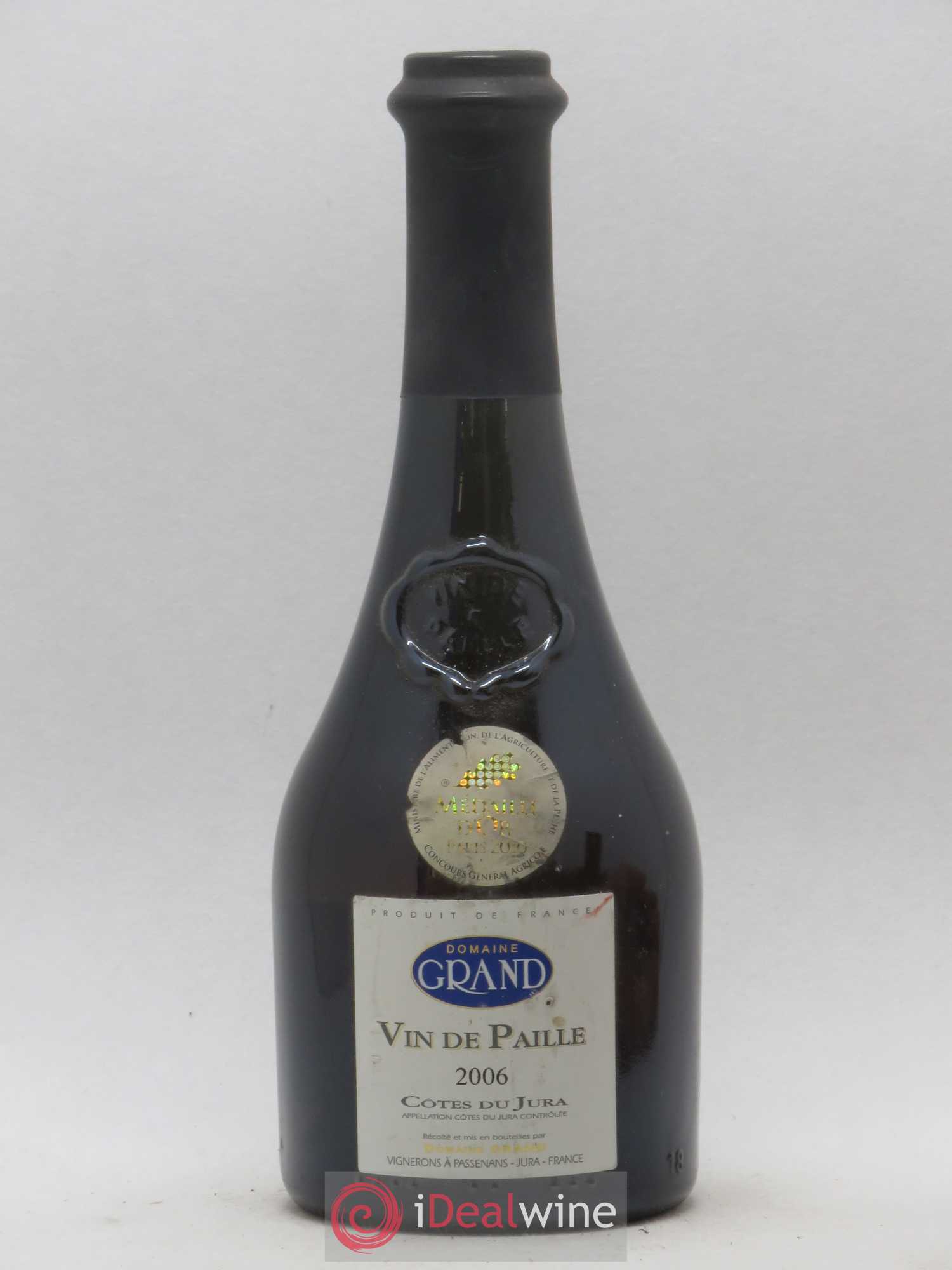 Côtes du Jura Vin de Paille Domaine Grand 2006 - Lotto di 1 mezza bottiglia - 0