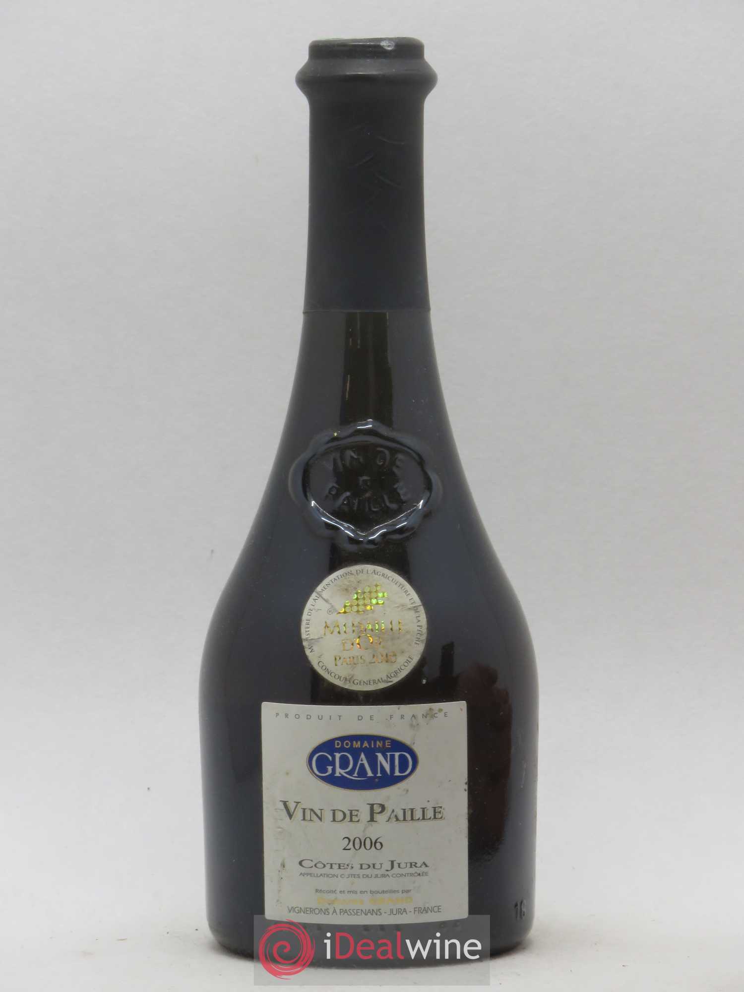 Côtes du Jura Vin de Paille Domaine Grand 2006 - Lot of 1 half-bottle - 0