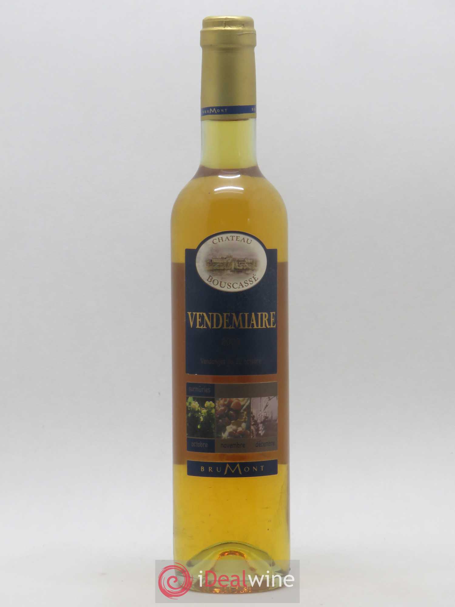 Pacherenc du Vic-Bilh Château Bouscassé Vendemiaire Alain Brumont surmuries 50cl 2003 - Lotto di 1 bottiglia - 0