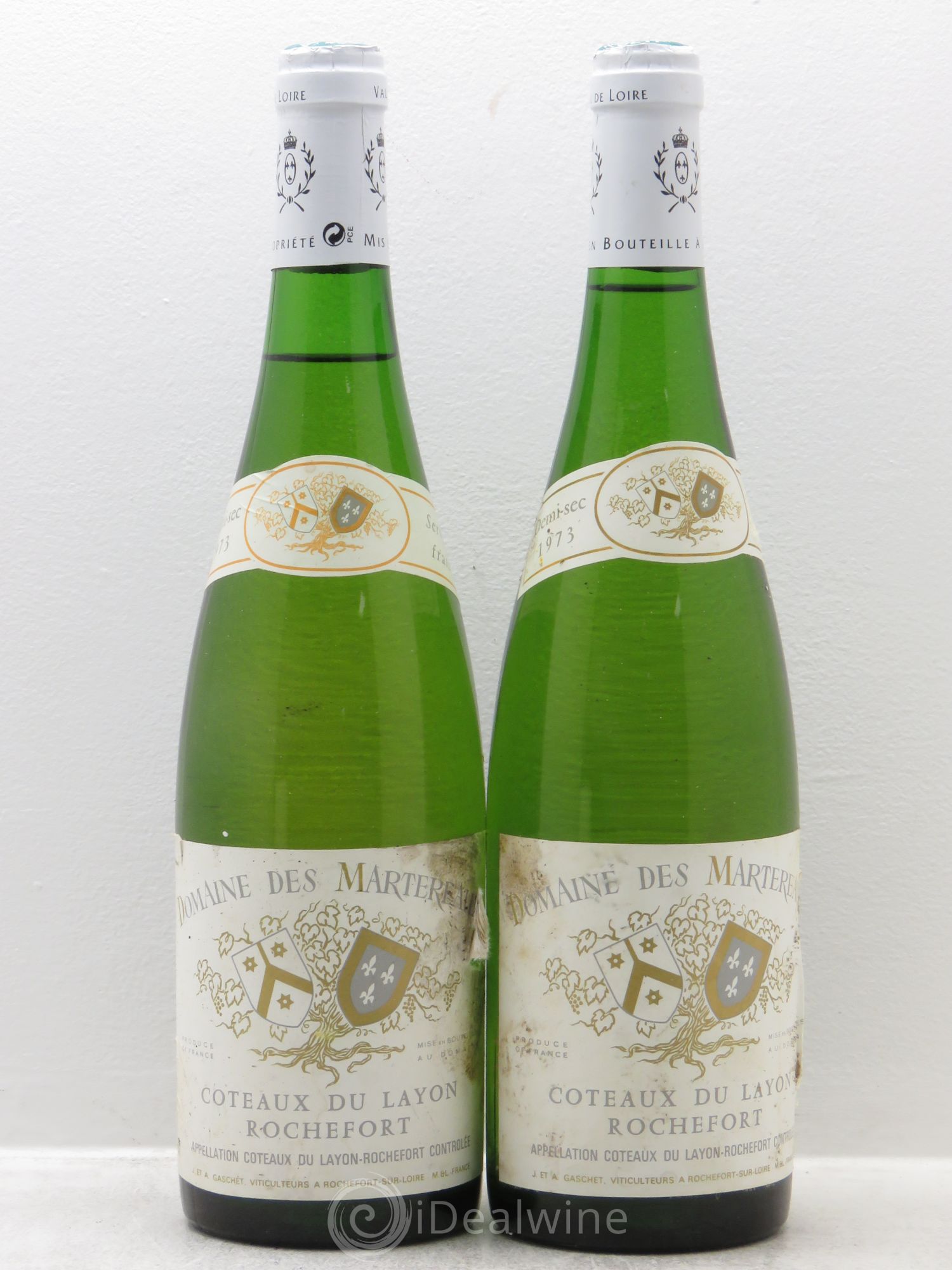 Coteaux du Layon Rochefort Domaine des Martereaux (demi-sec) 1973 - Lotto di 2 bottiglie - 0