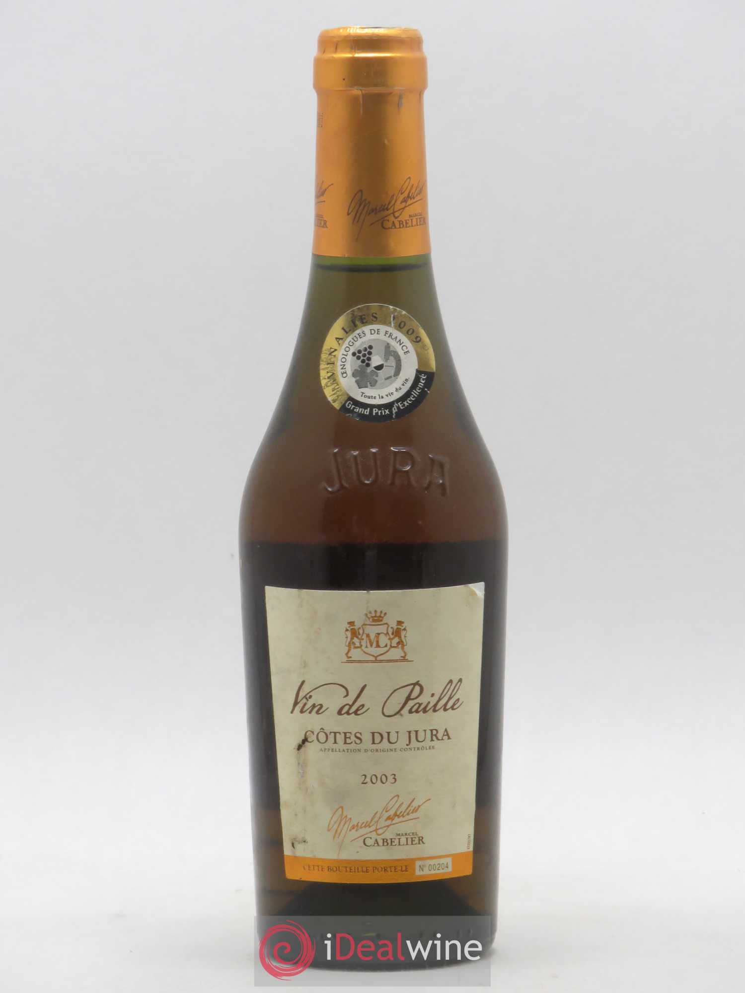 Côtes du Jura Vin de Paille Cabellier (sans prix de réserve) 2003 - Lotto di 1 mezza bottiglia - 0