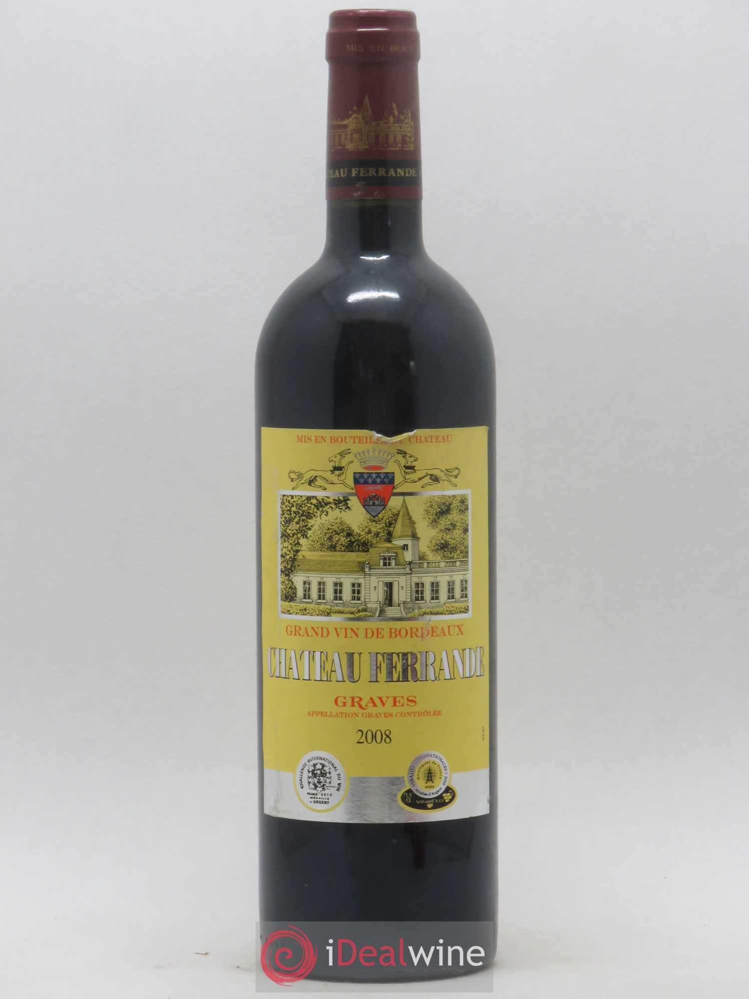Château Ferrande (sans prix de réserve) 2008 - Lot de 1 bouteille - 0
