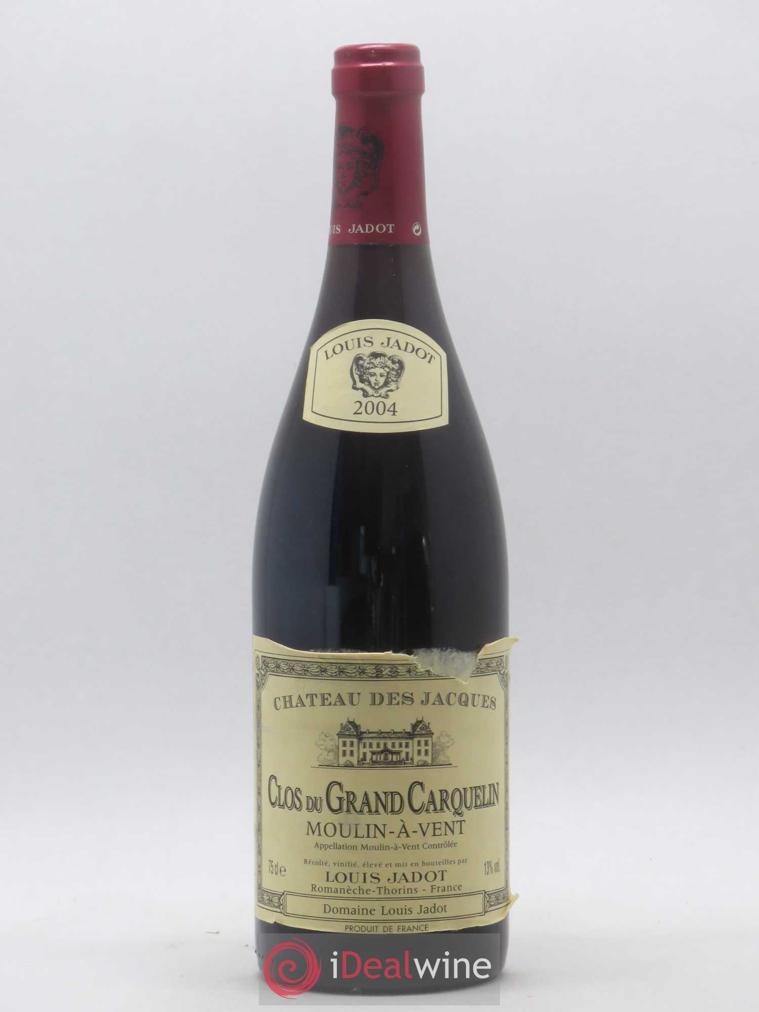 Moulin-à-Vent Clos du Grand Carquelin Château des Jacques 2004 - Lot de 1 bouteille - 0