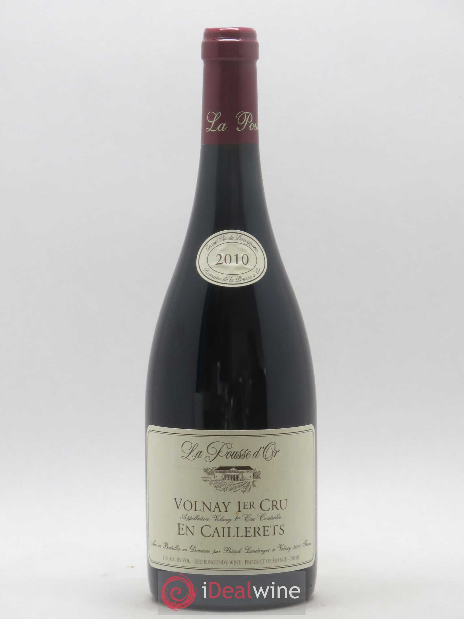 Volnay 1er Cru Les Caillerets La Pousse d'Or (Domaine de) 2010 - Lot de 1 bouteille - 0