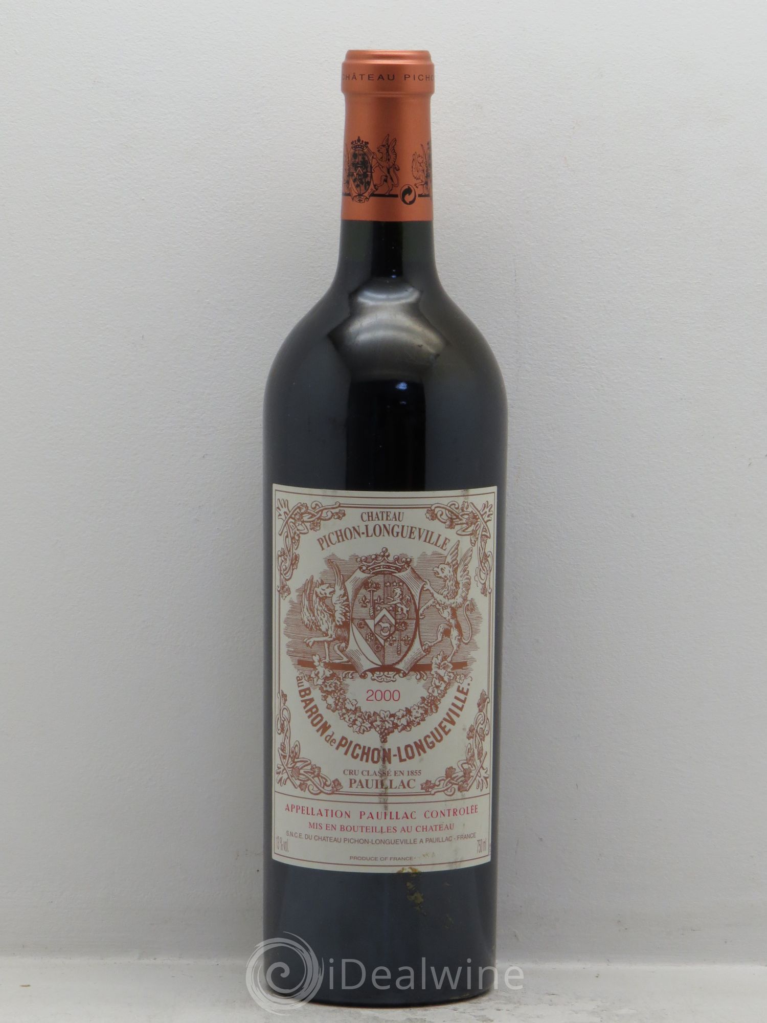 Pichon Longueville Baron 2ème Grand Cru Classé 2000 - Lot de 1 bouteille - 0
