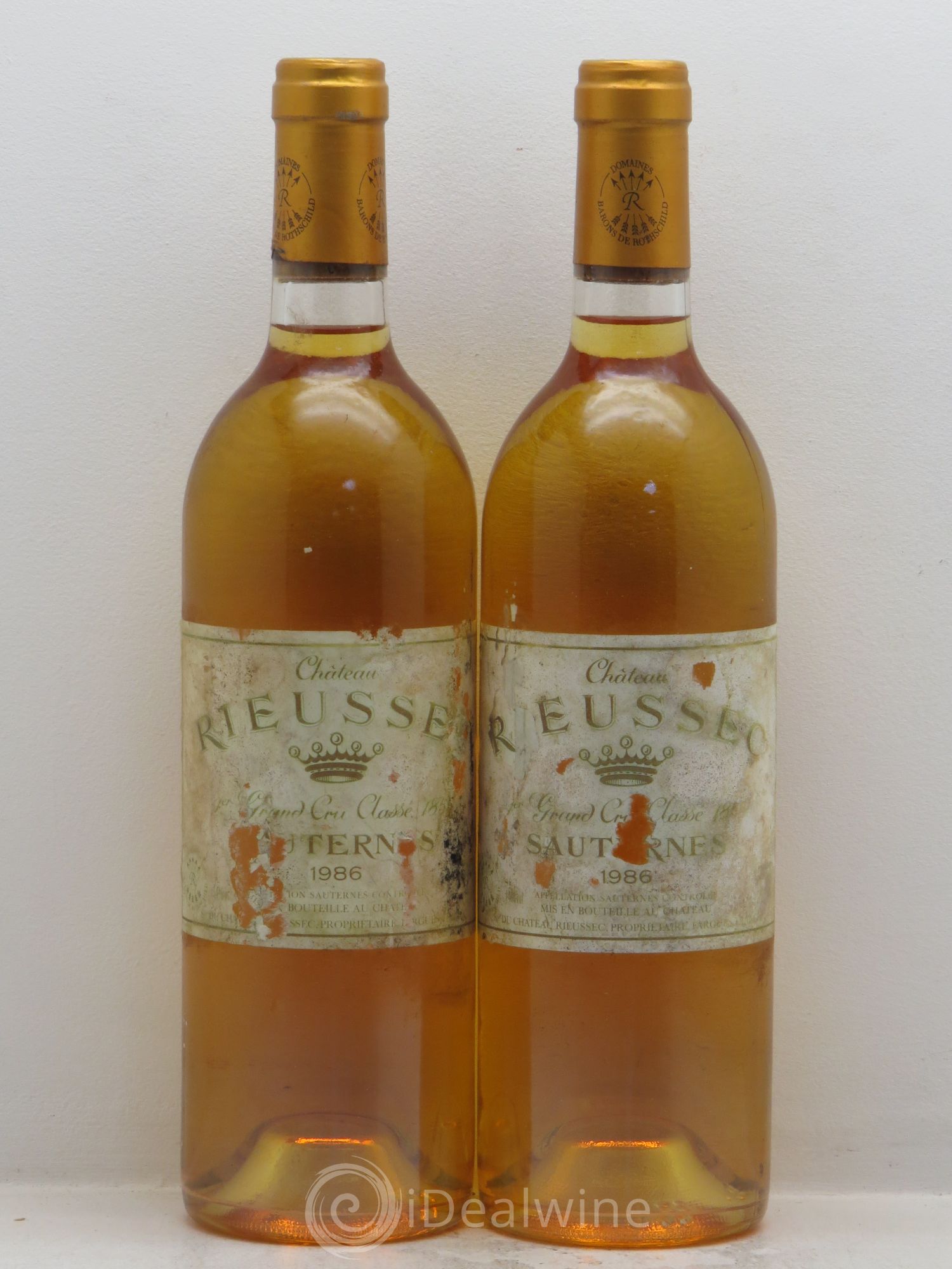 Château Rieussec 1er Grand Cru Classé 1986 - Lotto di 2 bottiglie - 0