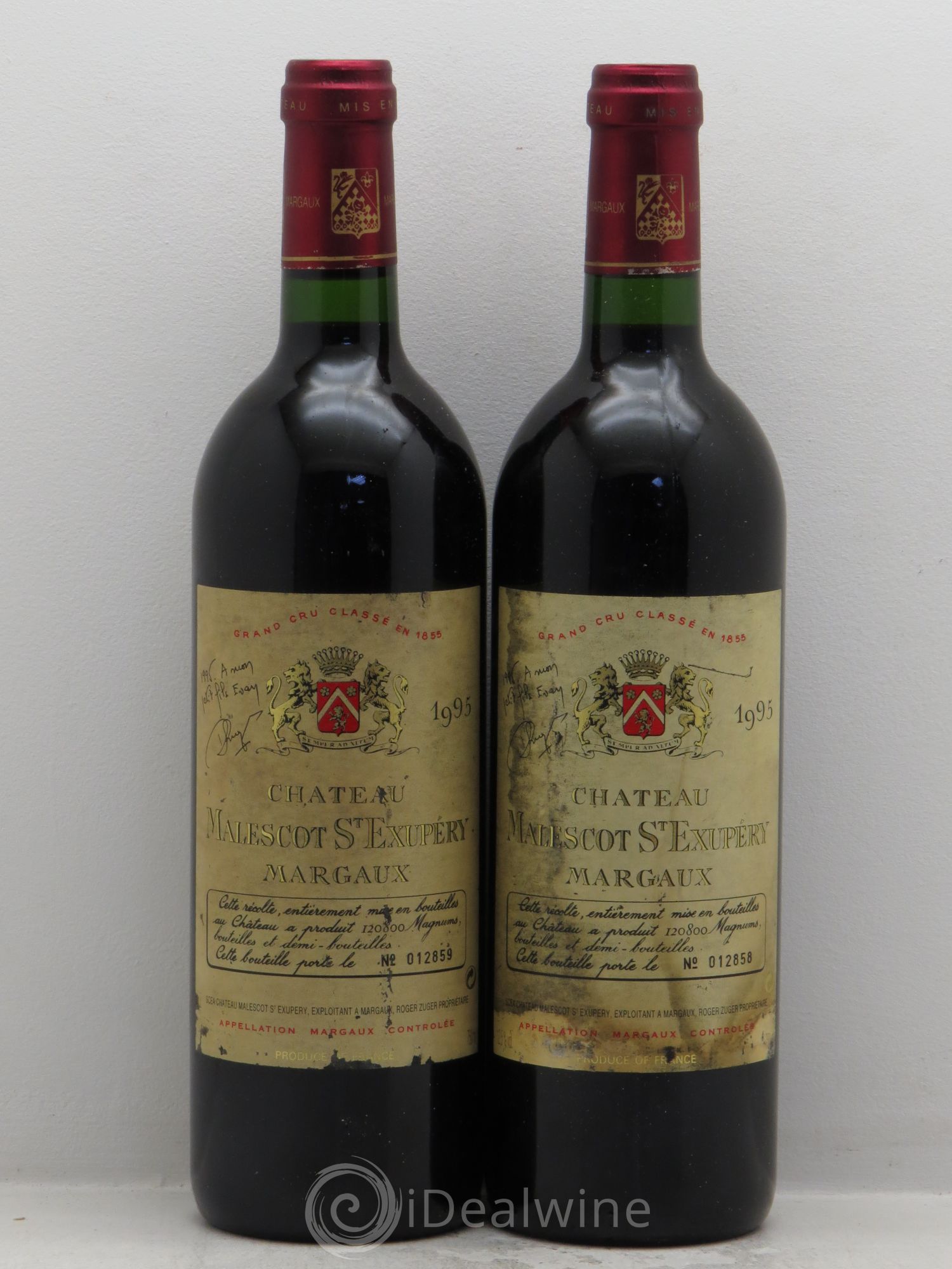 Château Malescot Saint-Exupéry 3ème Grand Cru Classé 1995 - Lot de 2 bouteilles - 0