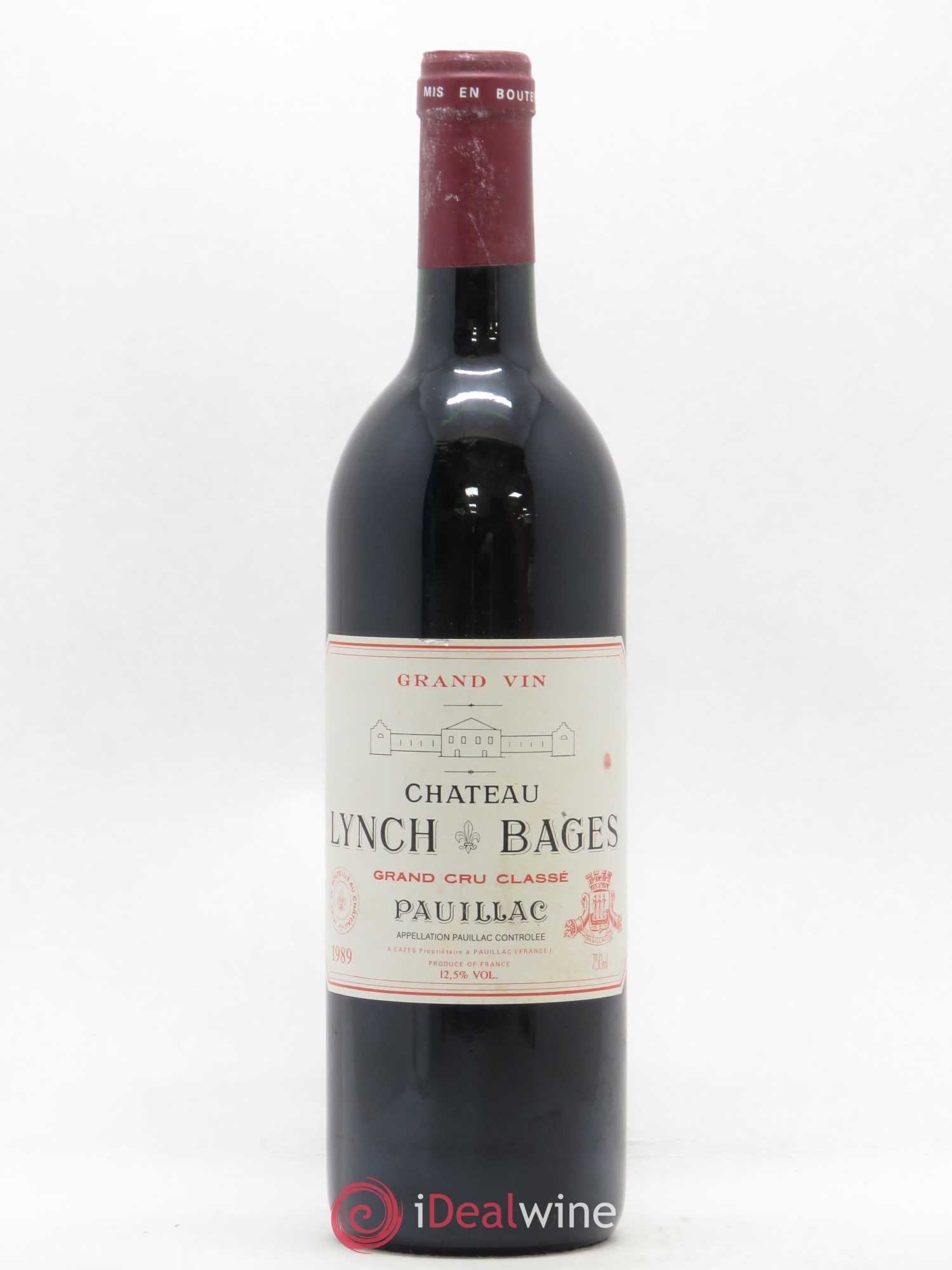 Château Lynch Bages 5ème Grand Cru Classé 1989 - Lot de 1 bouteille - 0