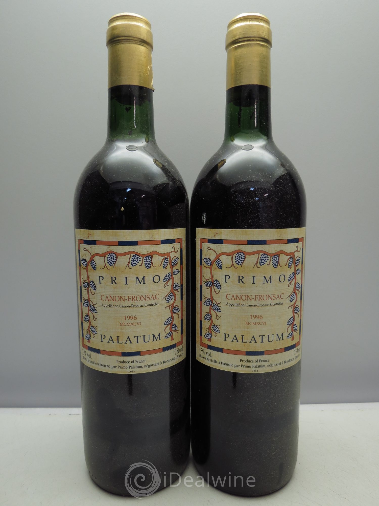 Canon-Fronsac Château Primo Palatum 1996 - Posten von 2 Flaschen - 0