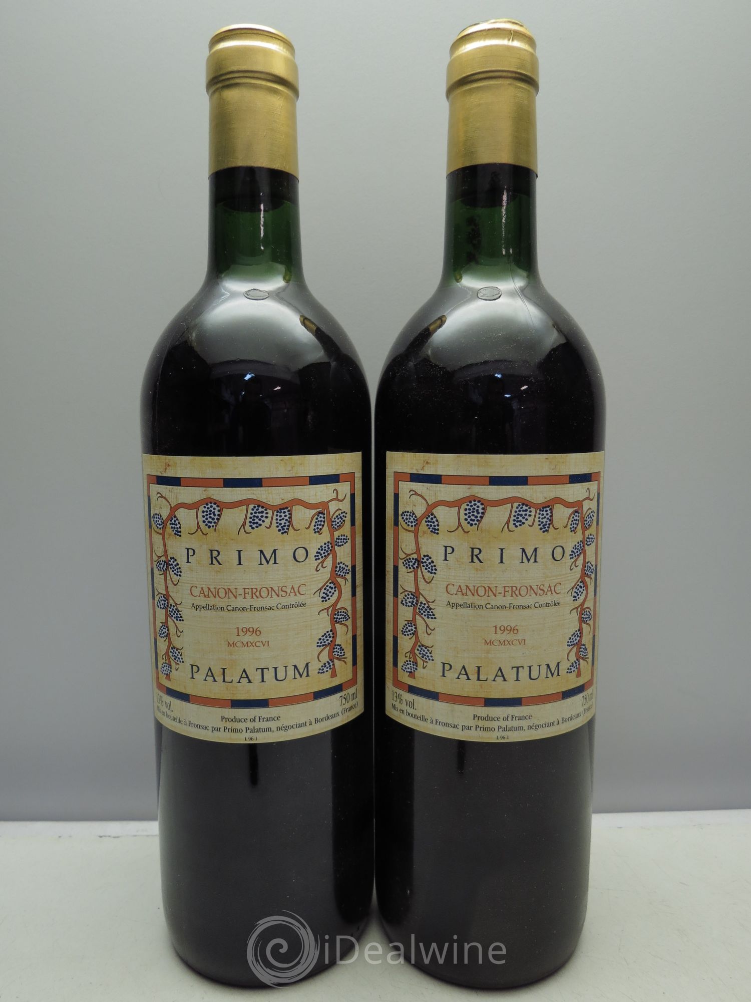 Canon-Fronsac Château Primo Palatum 1996 - Posten von 2 Flaschen - 0