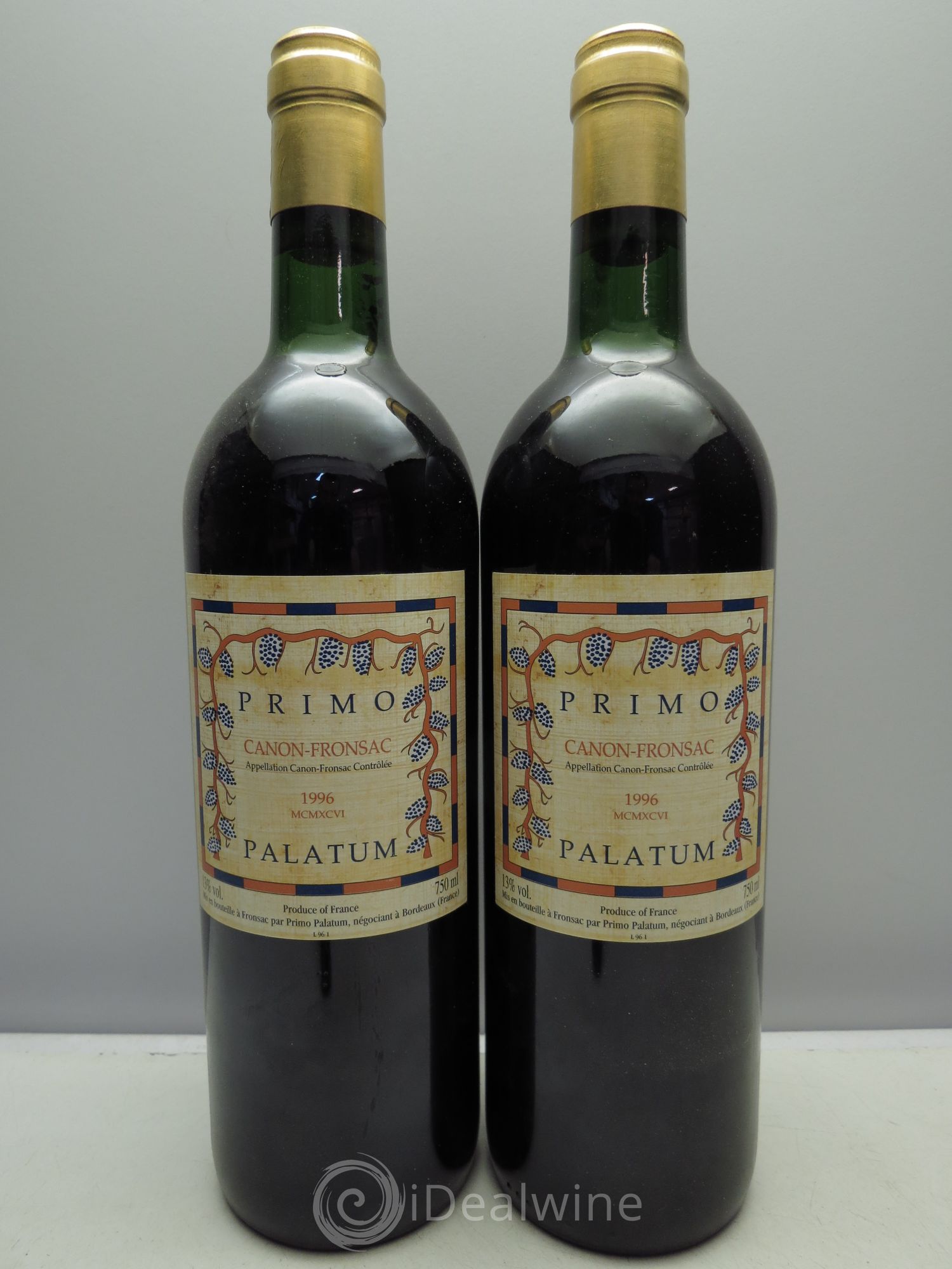 Canon-Fronsac Château Primo Palatum 1996 - Posten von 2 Flaschen - 0