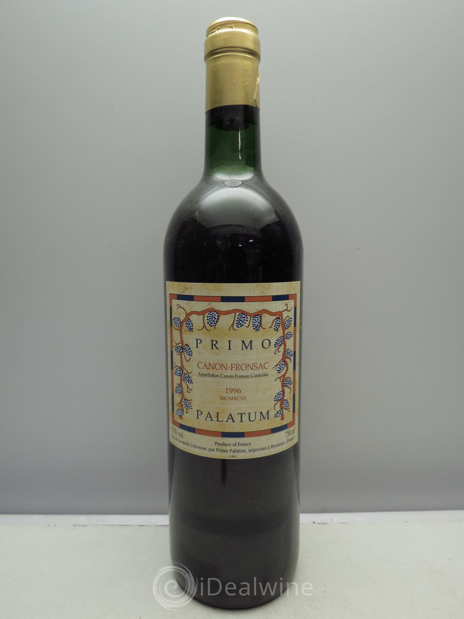 Canon-Fronsac Château Primo Palatum 1996 - Posten von 1 Flasche - 0
