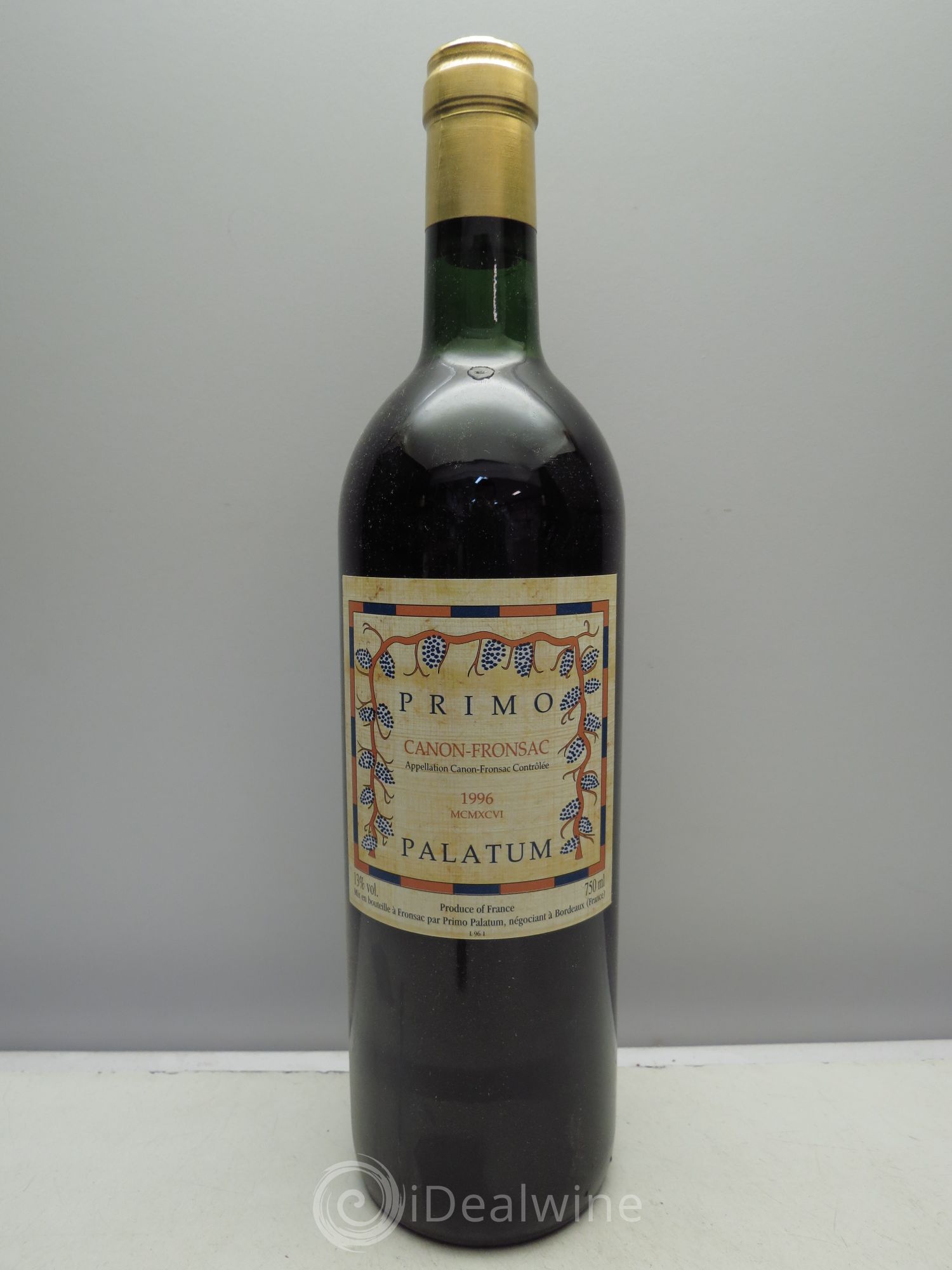 Canon-Fronsac Château Primo Palatum 1996 - Posten von 1 Flasche - 0