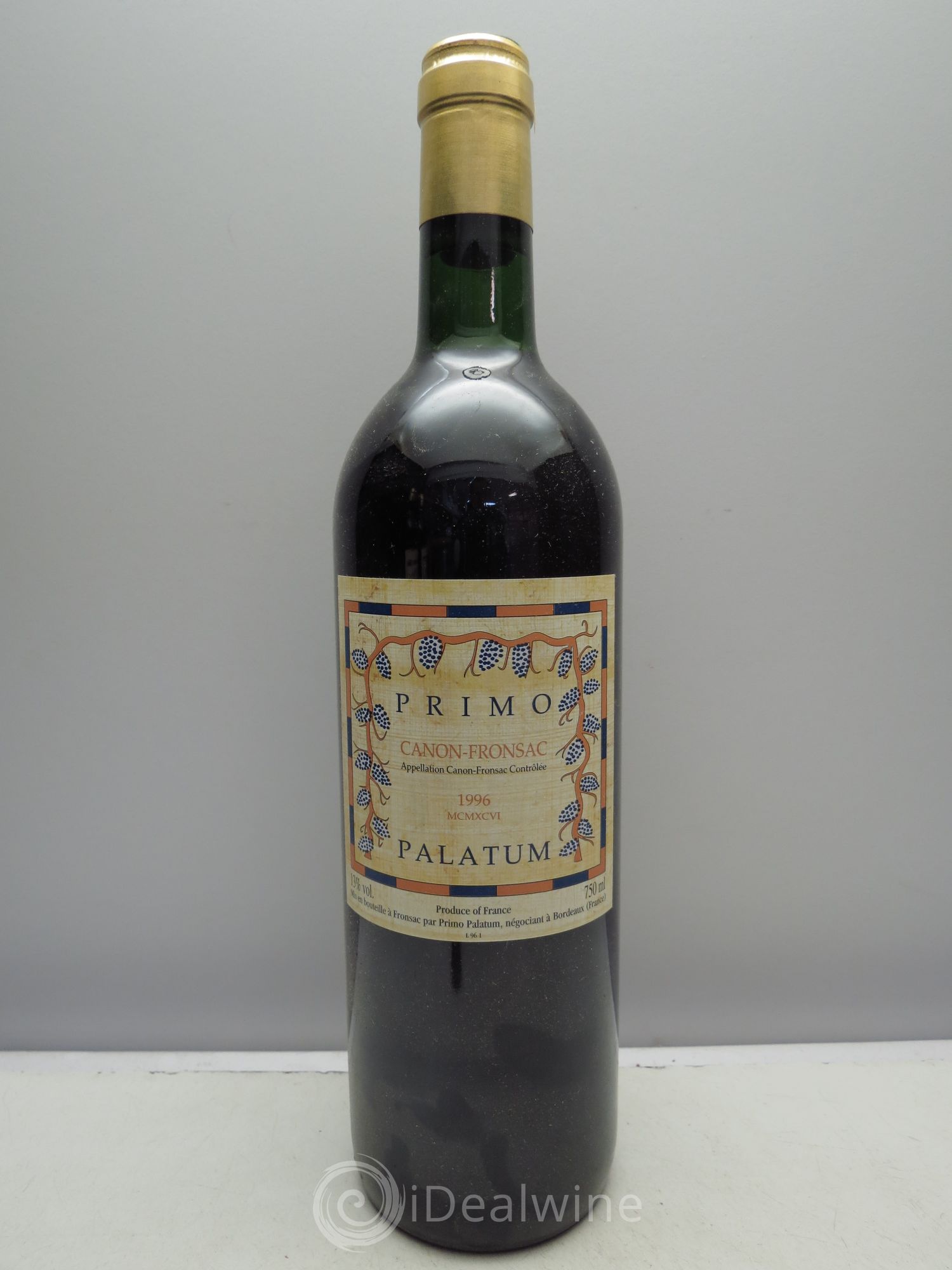 Canon-Fronsac Château Primo Palatum 1996 - Posten von 1 Flasche - 0