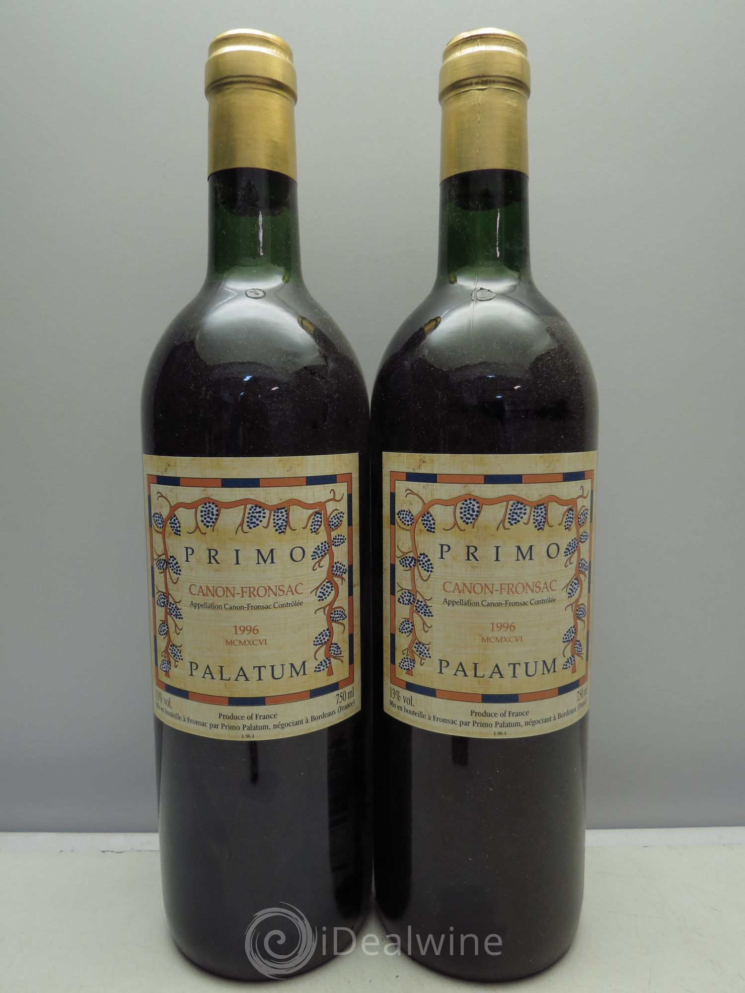 Canon-Fronsac Château Primo Palatum 1996 - Posten von 2 Flaschen - 0