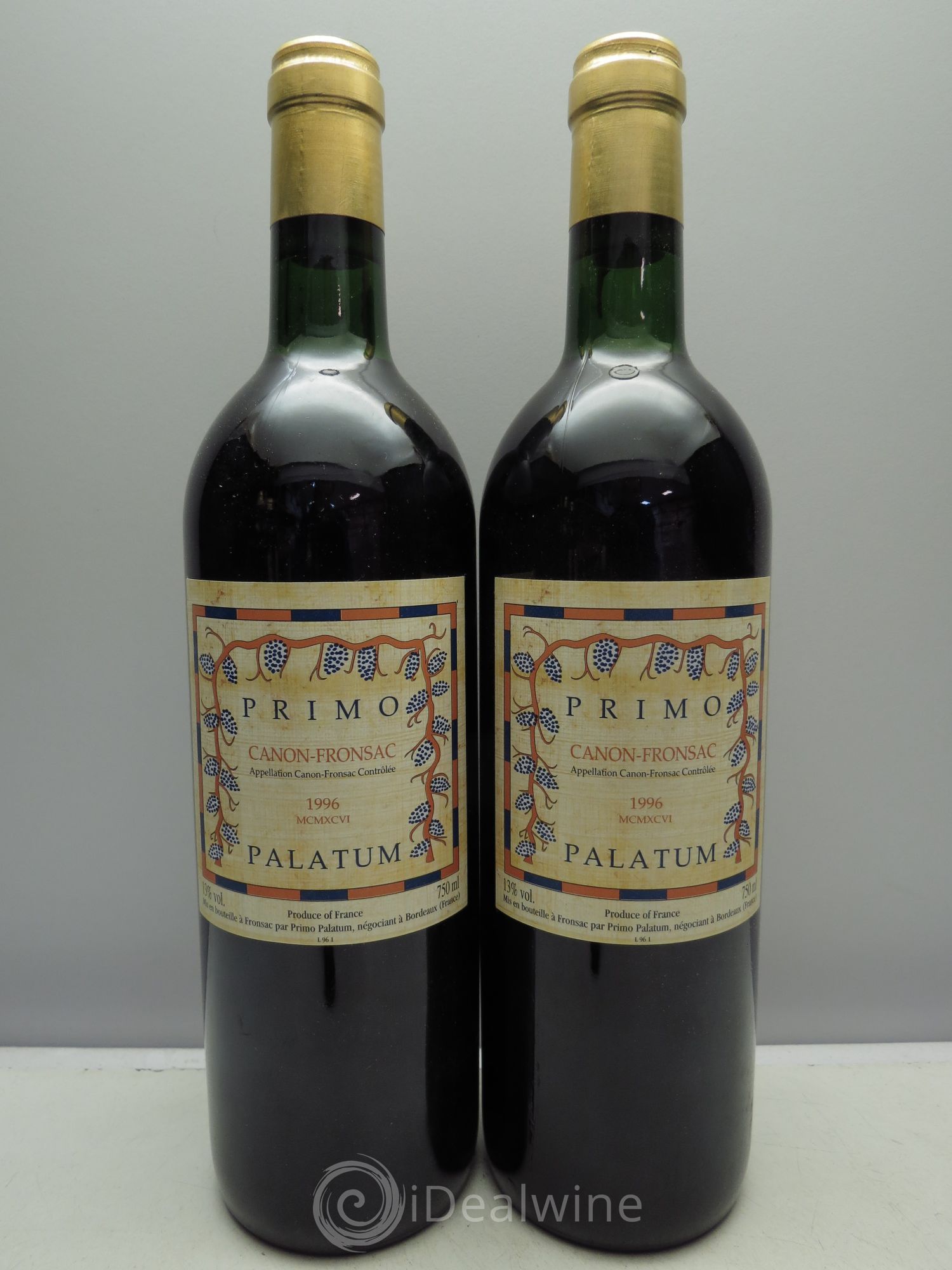 Canon-Fronsac Château Primo Palatum 1996 - Posten von 2 Flaschen - 0