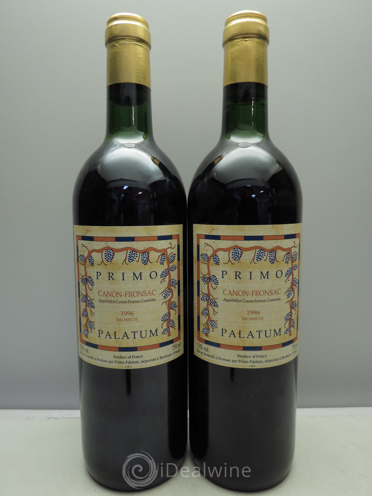 Canon-Fronsac Château Primo Palatum 1996 - Posten von 2 Flaschen - 0