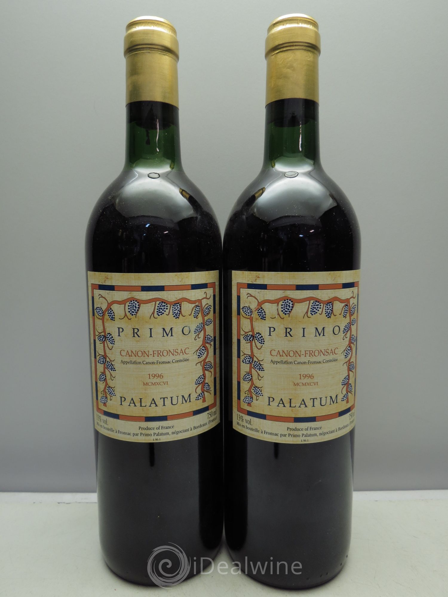 Canon-Fronsac Château Primo Palatum 1996 - Posten von 2 Flaschen - 0