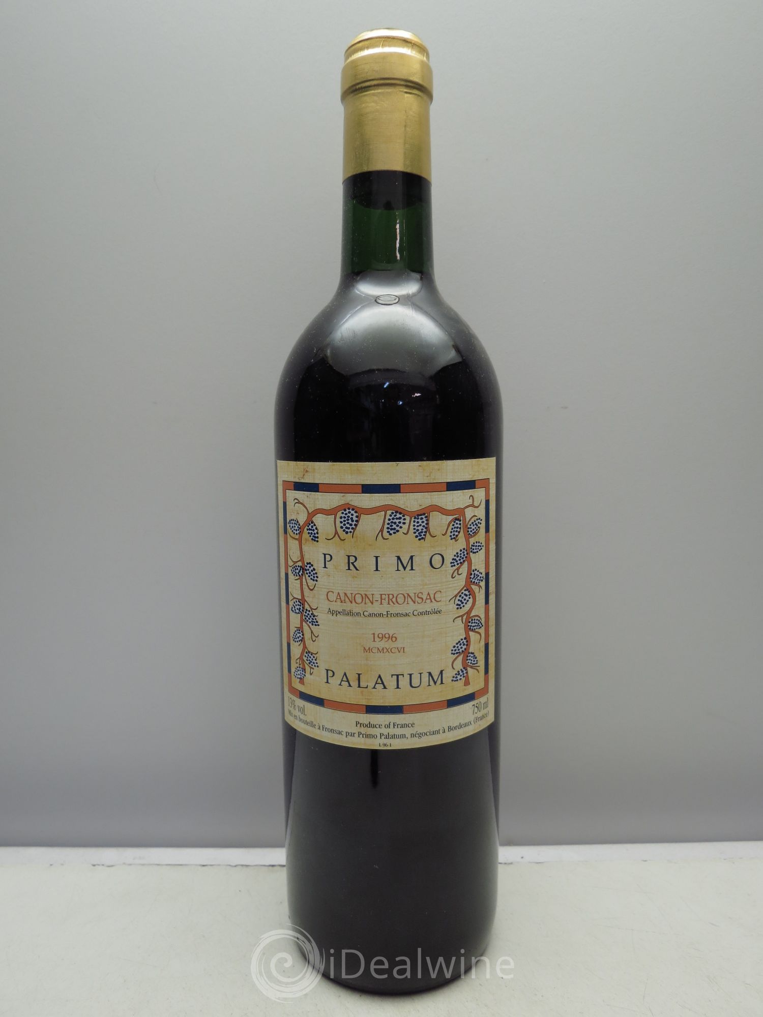 Canon-Fronsac Château Primo Palatum 1996 - Posten von 1 Flasche - 0
