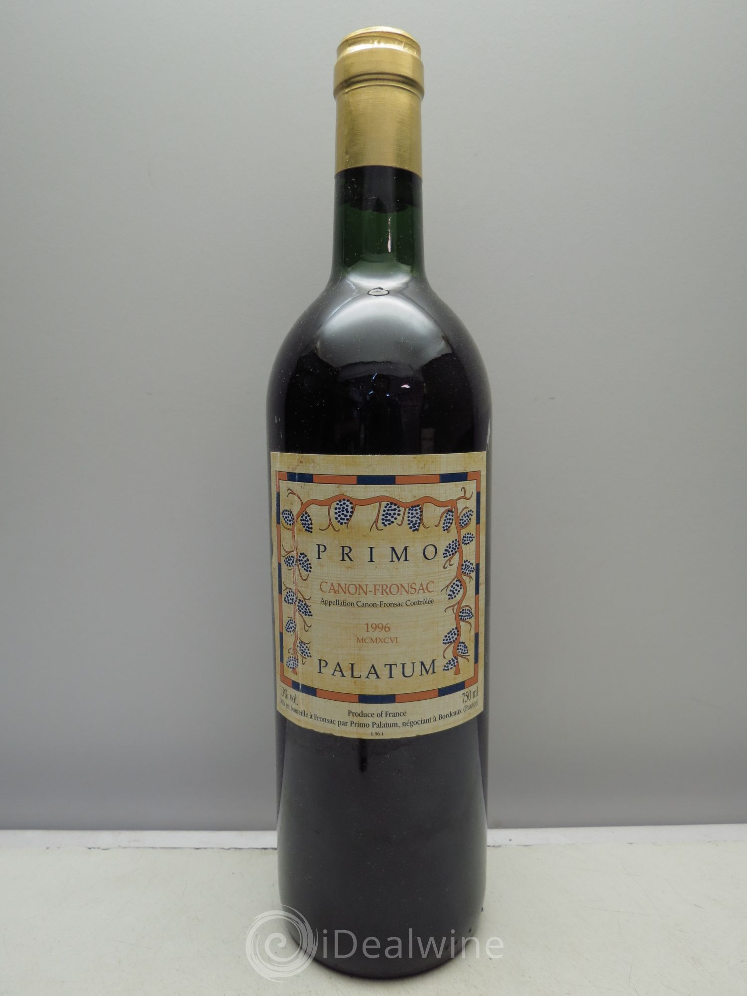 Canon-Fronsac Château Primo Palatum 1996 - Posten von 1 Flasche - 0