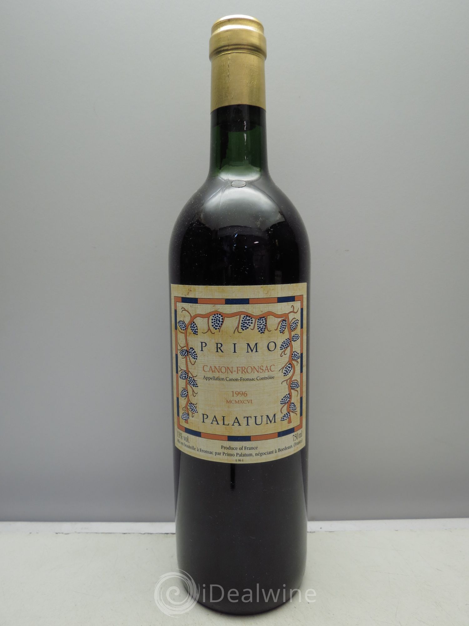 Canon-Fronsac Château Primo Palatum 1996 - Posten von 1 Flasche - 0