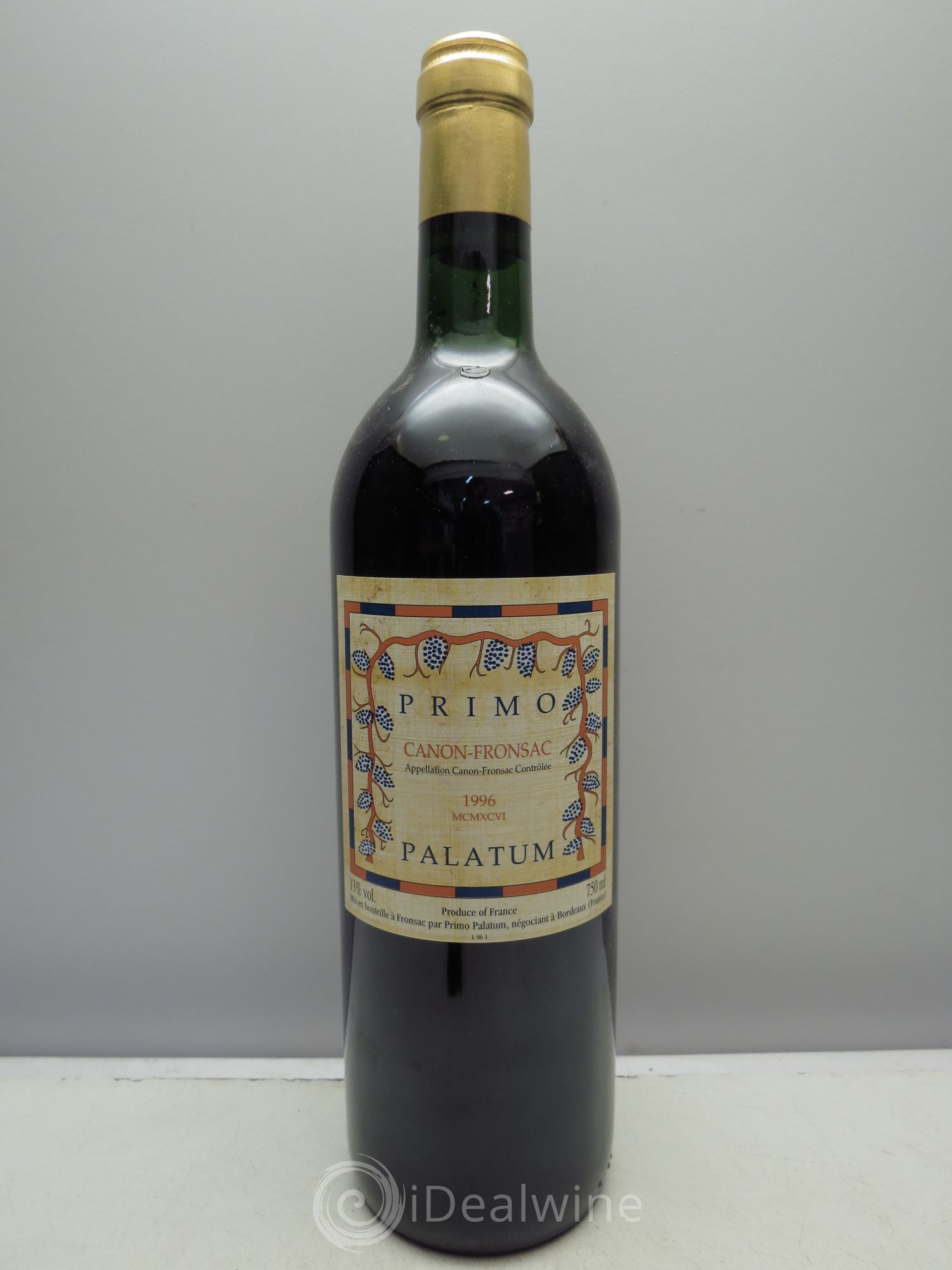 Canon-Fronsac Château Primo Palatum 1996 - Posten von 1 Flasche - 0