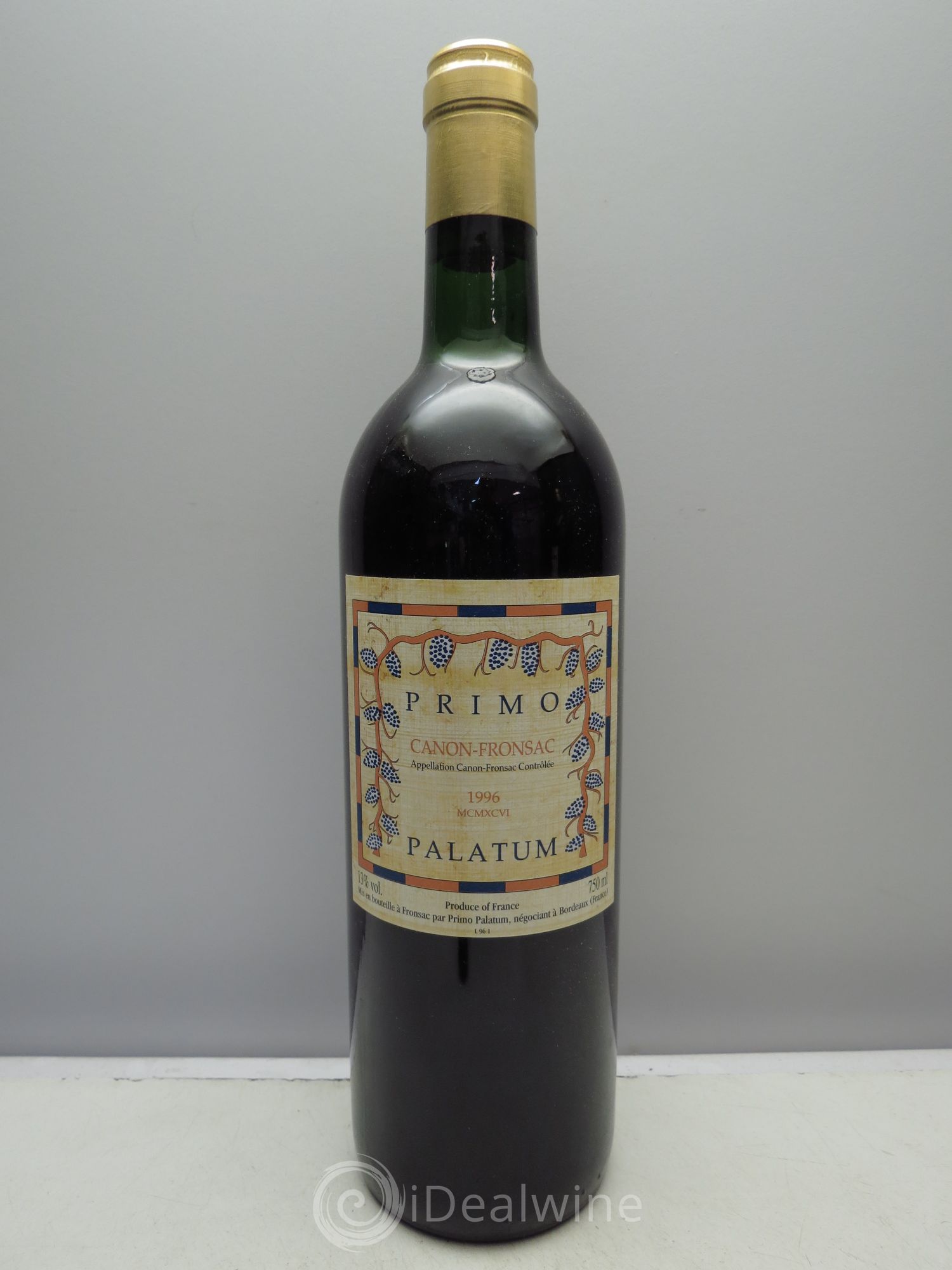 Canon-Fronsac Château Primo Palatum 1996 - Posten von 1 Flasche - 0